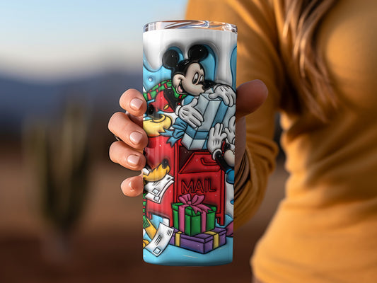 Festive Mickey Mouse With Presents Tumbler