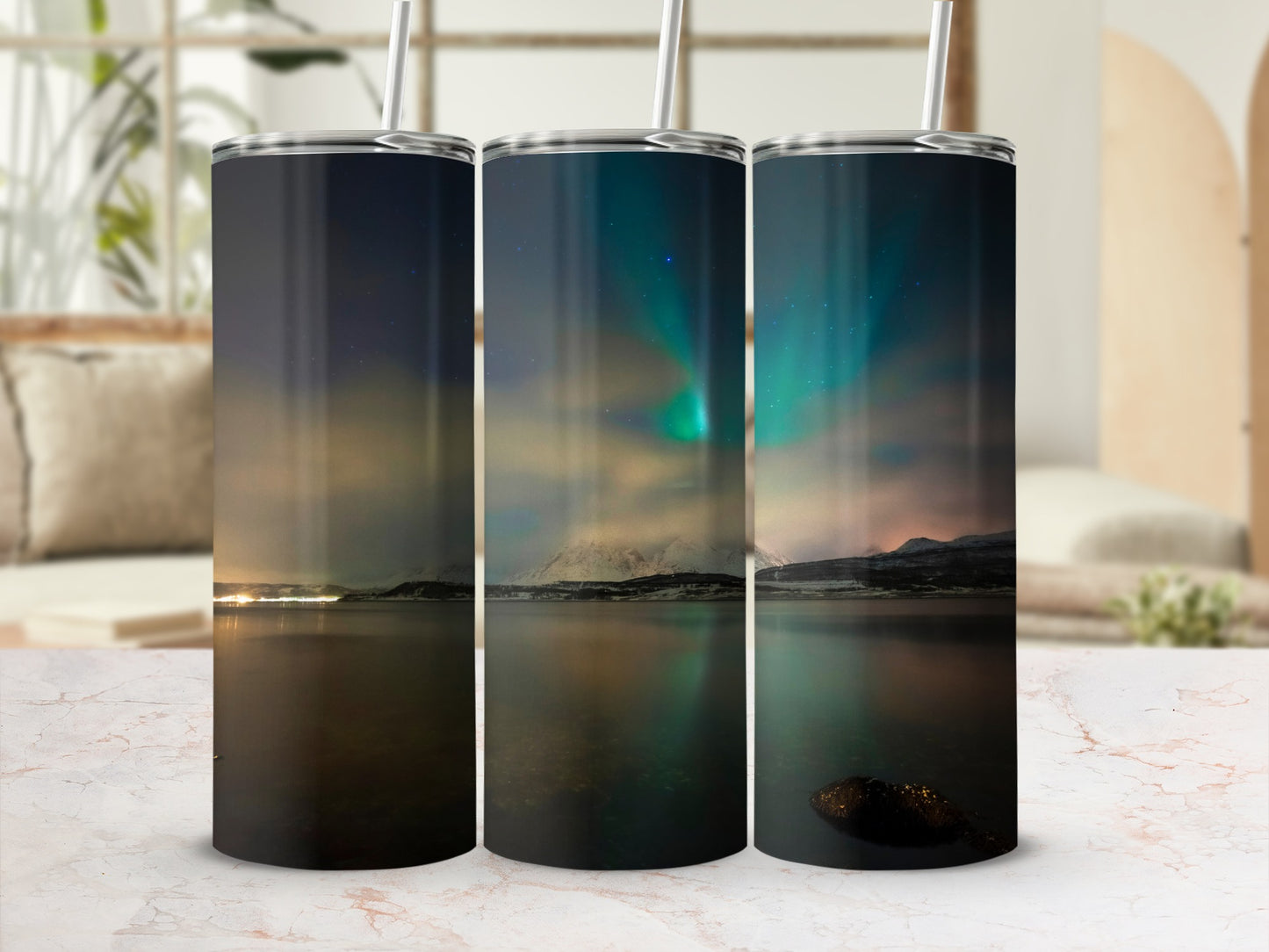 Northern Lights Landscape Design Insulated Tumbler