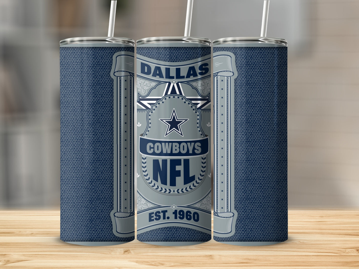 Dallas Cowboys NFL Established 1960 Design Tumbler