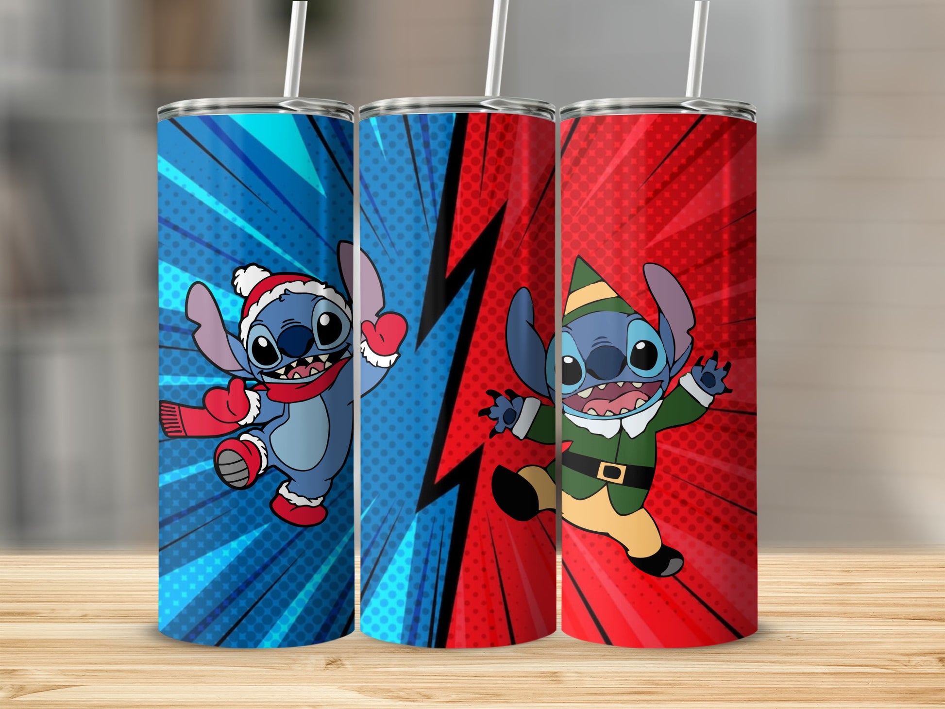 Cute Animated Character Tall Tumbler Set for Kids