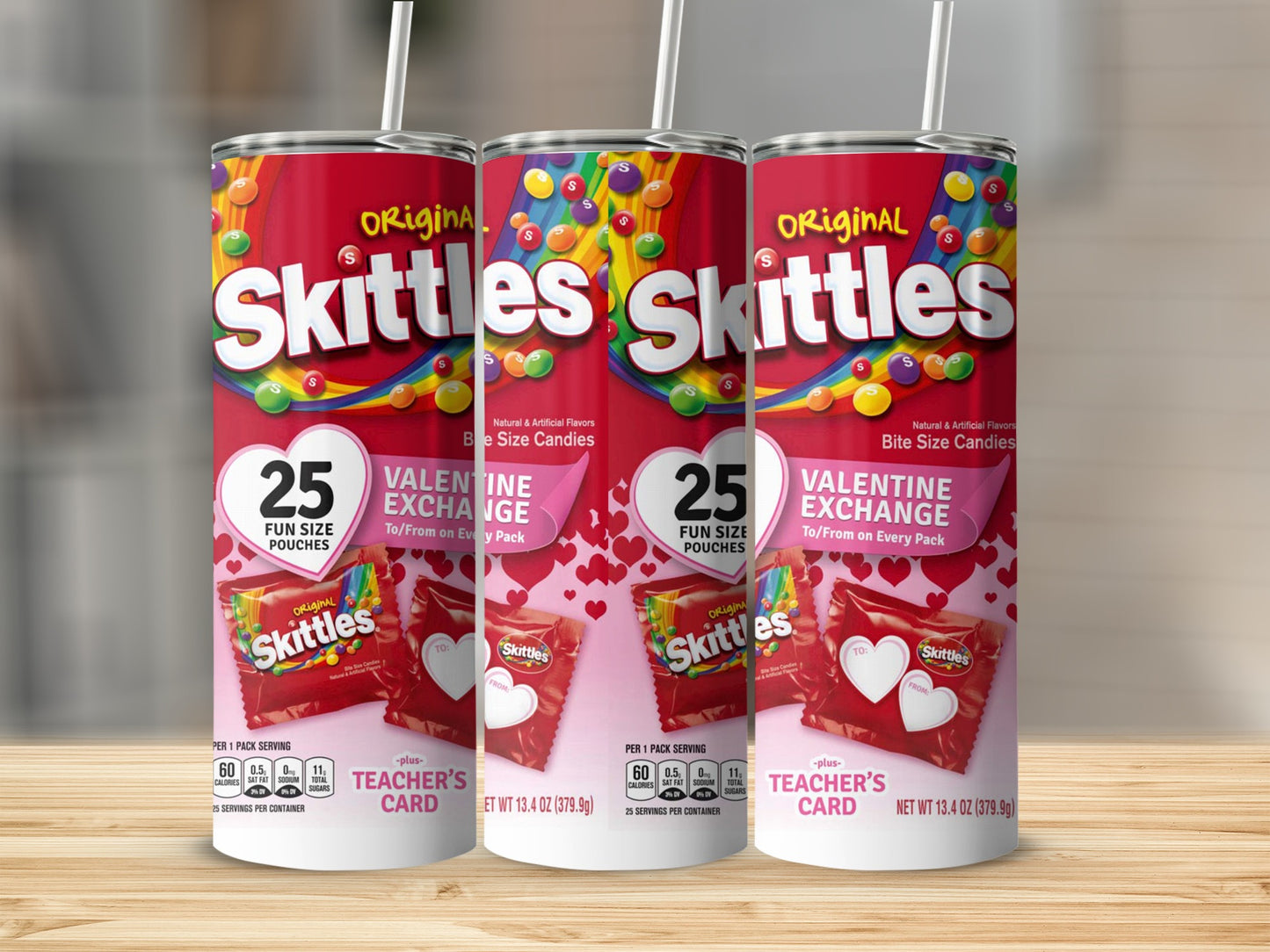 Original Skittles Valentine Exchange 25 Fun Size Pouches product type