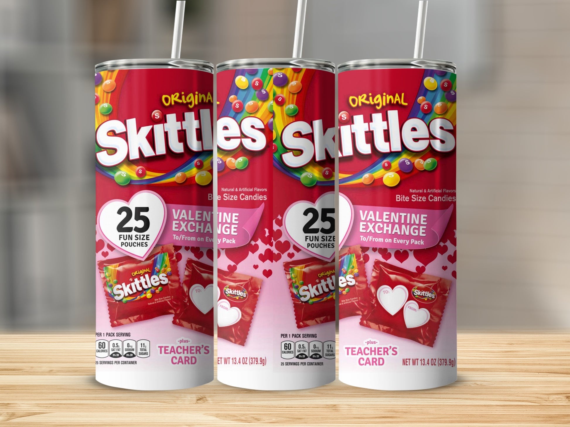 Original Skittles Valentine Exchange 25 Fun Size Pouches product type