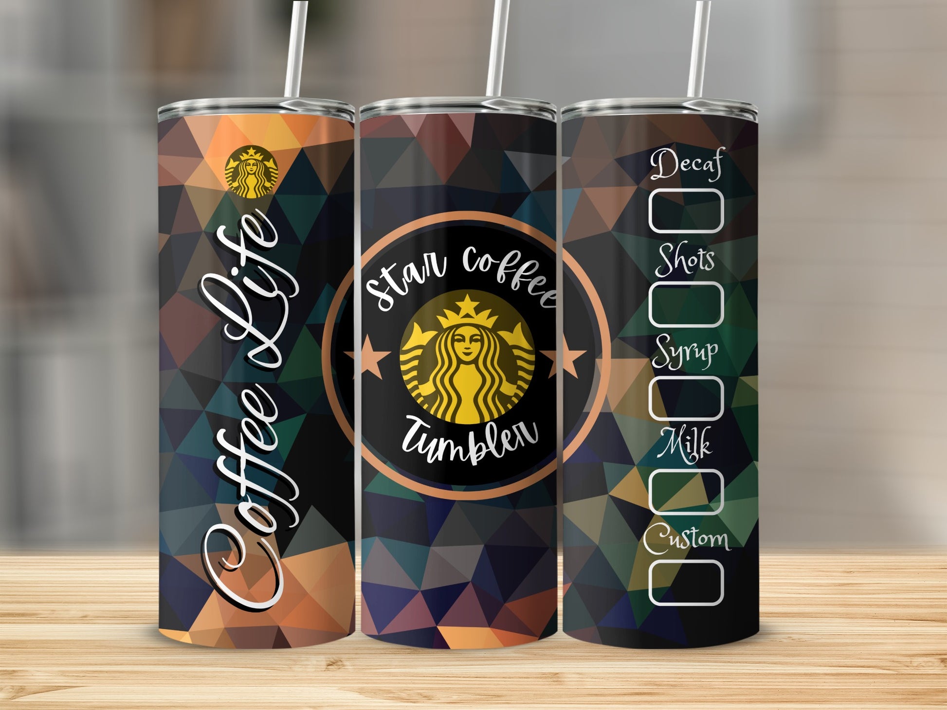 Coffee Life Star Coffee Tumbler Custom Drinkware