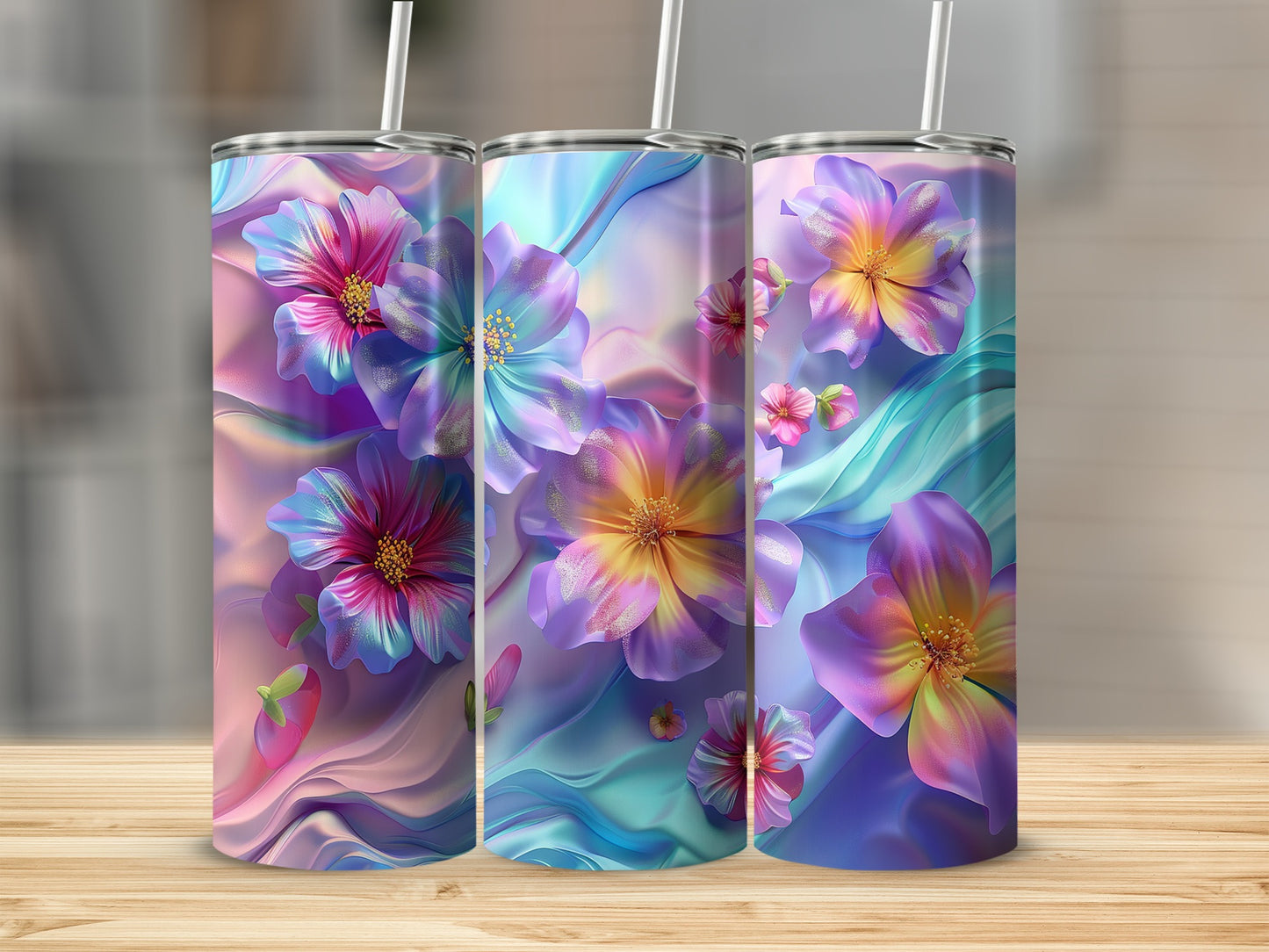 Vibrant Floral Design Insulated Tumbler product