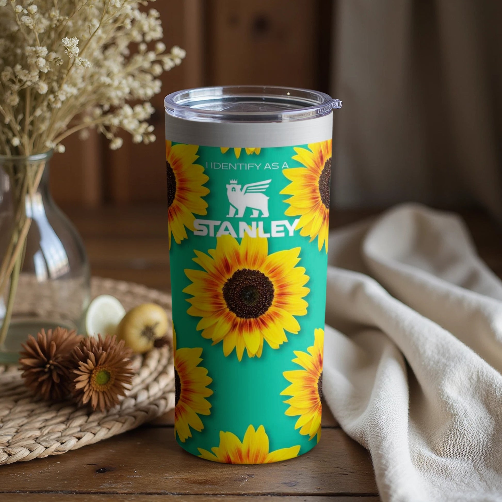 Bright Sunflower Design Stanley Tumbler