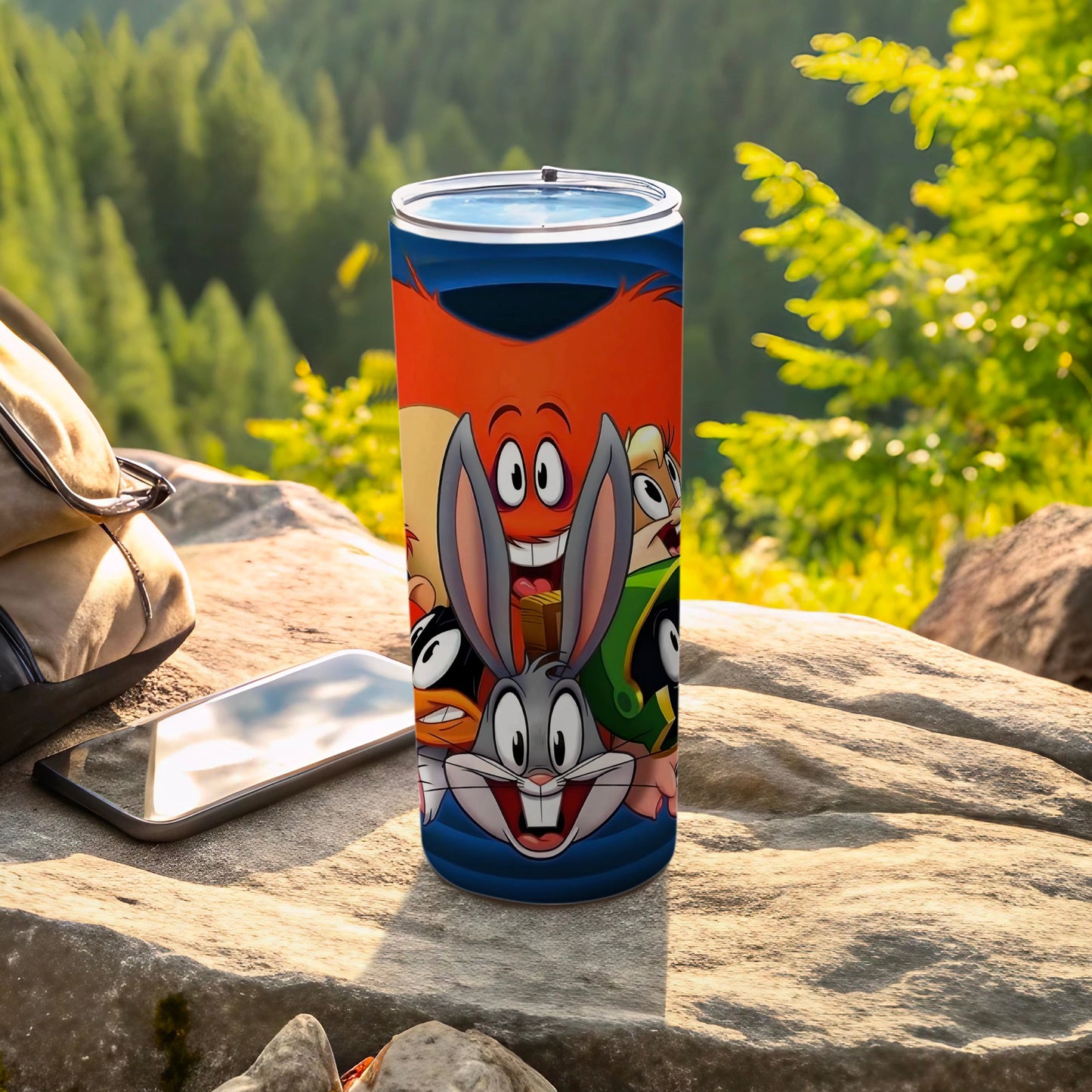 Colorful Cartoon Characters Design Tumbler for Outdoor Use
