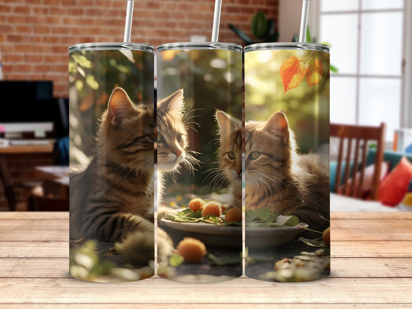 Adorable Kitten Golden Sunlight Nature Berries product type