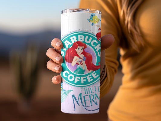 Starbucks Coffee Little Mermaid Design Travel Cup