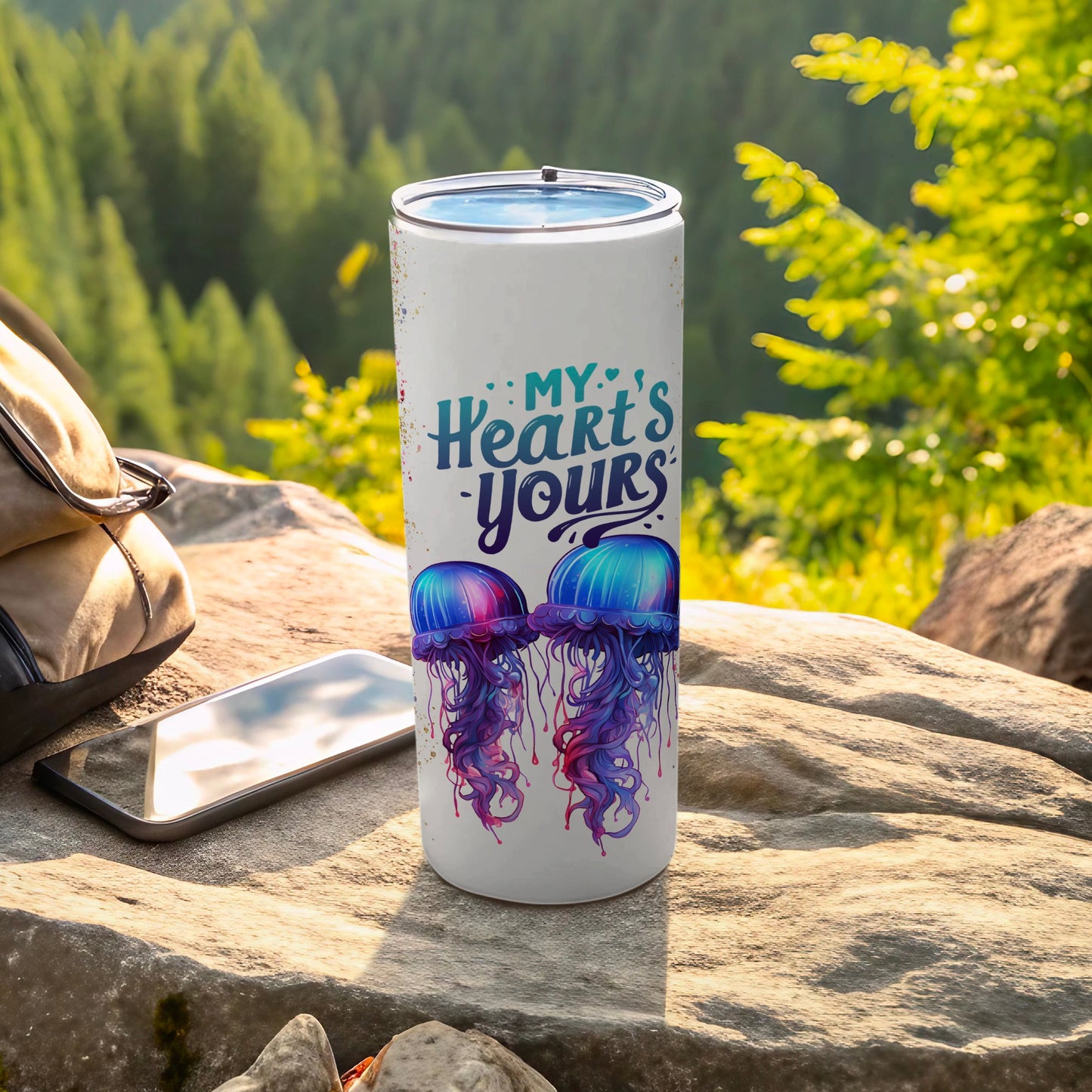 My Heart's Yours Jellyfish Insulated Tumbler for Outdoors