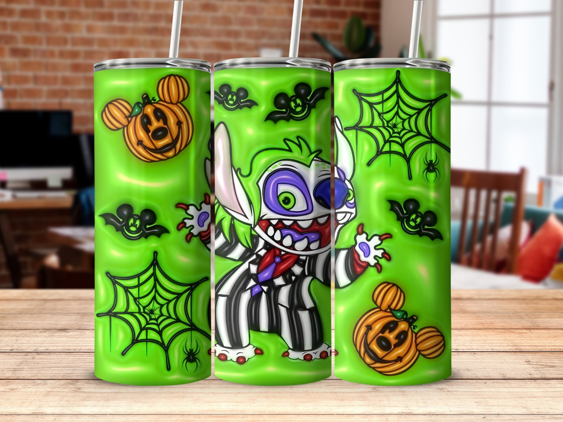 Glow in the Dark Halloween Themed Tumbler Product
