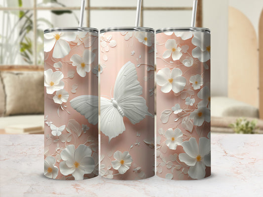 Pastel Pink White Butterfly Flowers Textured Art Design Tumbler
Pink Tumbler, Butterfly Design, White Flowers, Floral Tumbler, Pastel Pink, 3D Effect, Textured Art, Elegant Design, Drinkware, Nature Theme, Spring Tumbler, Summer Tumbler, Aesthetic Tumbler, Unique Gift, Blush Pink, Flower Pattern, Butterfly Art, Modern Tumbler, Cute Design, Hydration Bottle