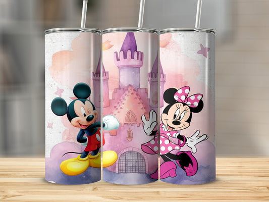 Colorful Fantasy Castle with Iconic Characters Cup