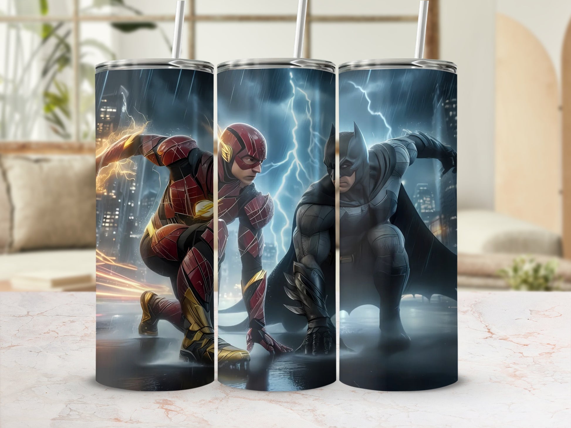 Flash and Batman Action Scene Tumbler