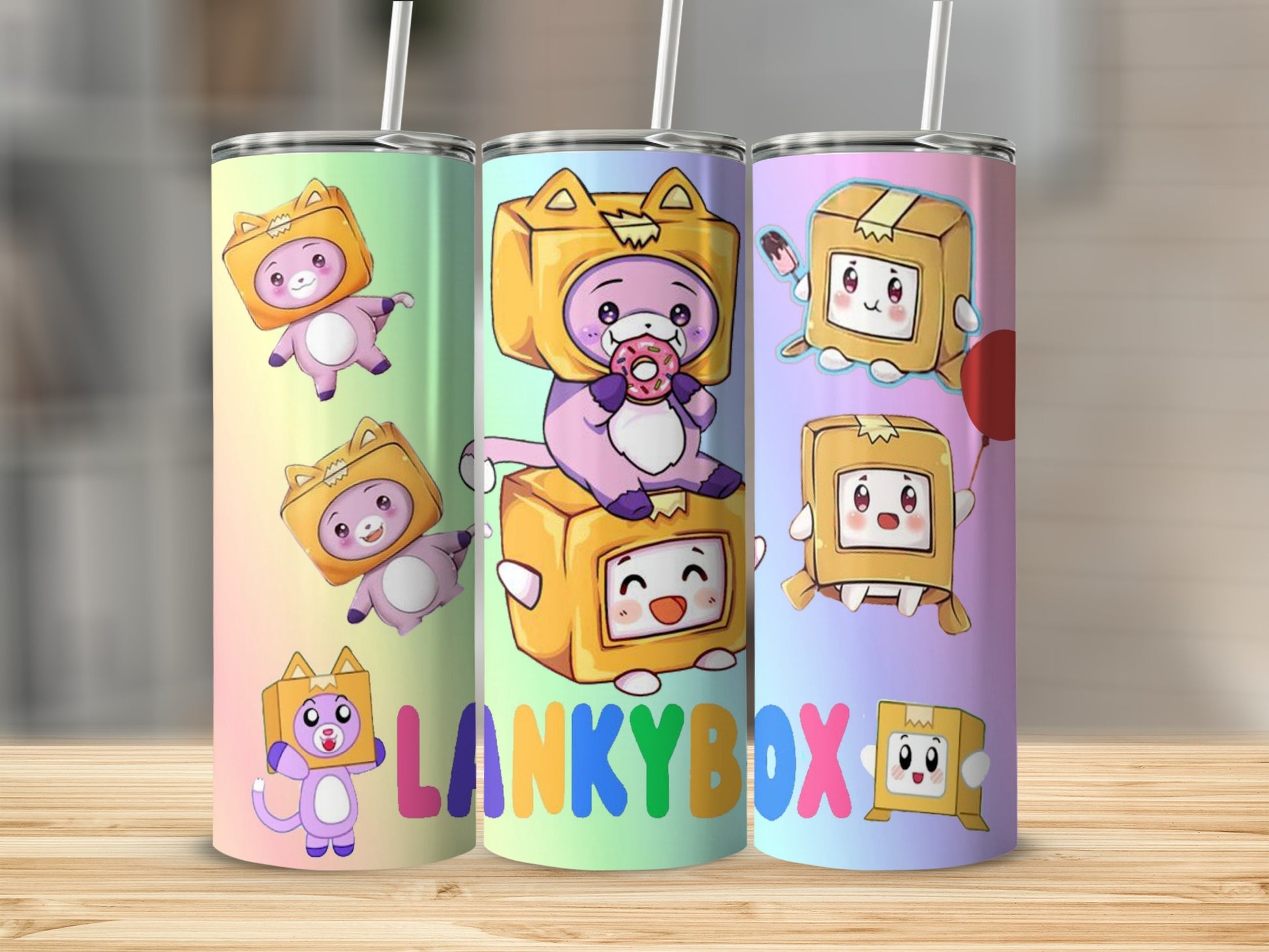 LankyBox Cartoon Characters Insulated Drinkware Tumblers