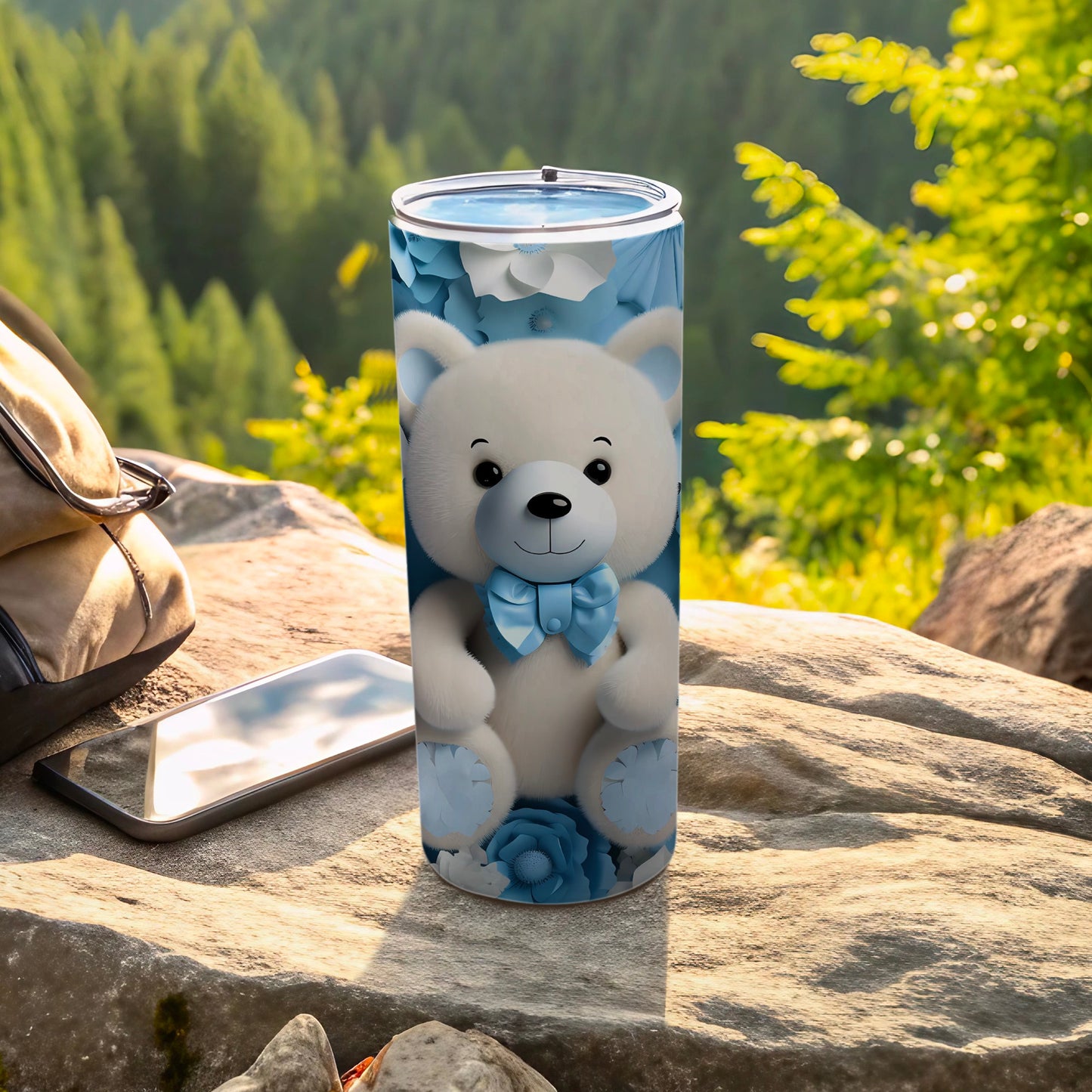 Cute White Teddy Bear Blue Bow Floral Design Slim Tumbler product type
Teddy bear tumbler
Cute bear design
Blue bow bear
Floral tumbler
Insulated cup
Travel mug
Drinkware gift
White bear
Blue flower pattern
Adorable design
Kids tumbler
Baby shower gift
Charming beverage
Portable mug
Custom print
Slim tumbler
Cute animal
Cartoon bear art
Unique tumbler
Bear lover gift