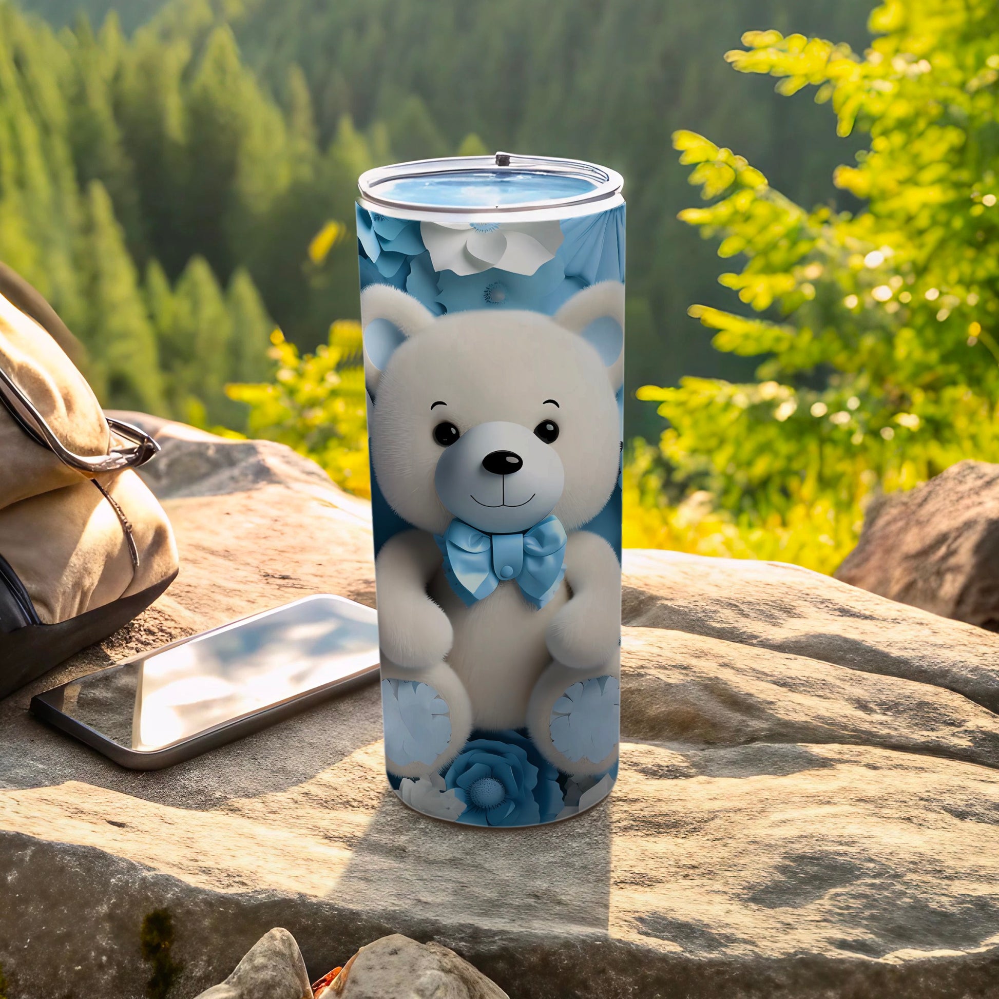 Cute White Teddy Bear Blue Bow Floral Design Slim Tumbler product type
Teddy bear tumbler
Cute bear design
Blue bow bear
Floral tumbler
Insulated cup
Travel mug
Drinkware gift
White bear
Blue flower pattern
Adorable design
Kids tumbler
Baby shower gift
Charming beverage
Portable mug
Custom print
Slim tumbler
Cute animal
Cartoon bear art
Unique tumbler
Bear lover gift