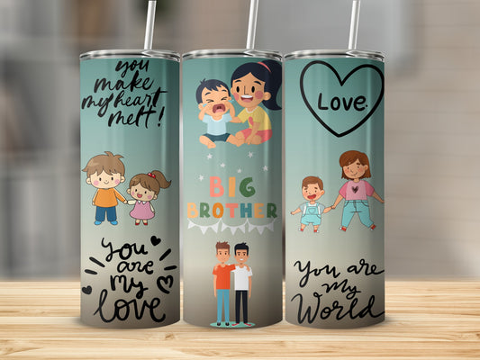 Heartwarming Family Design Tumbler Set
