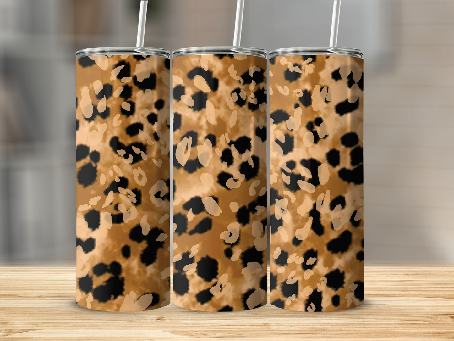 Stylish and Trendy Leopard Print Drinkware Tumblers