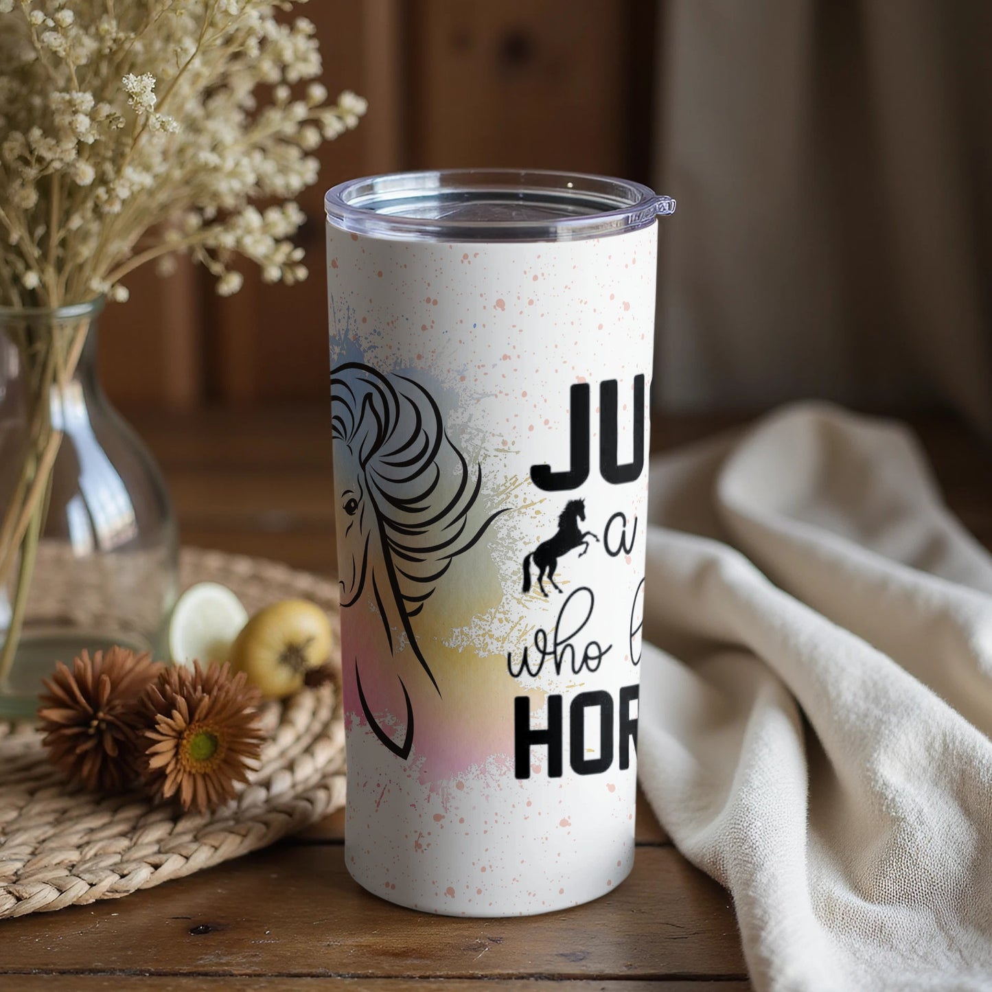 Just A Girl Who Loves Horses Travel Mug