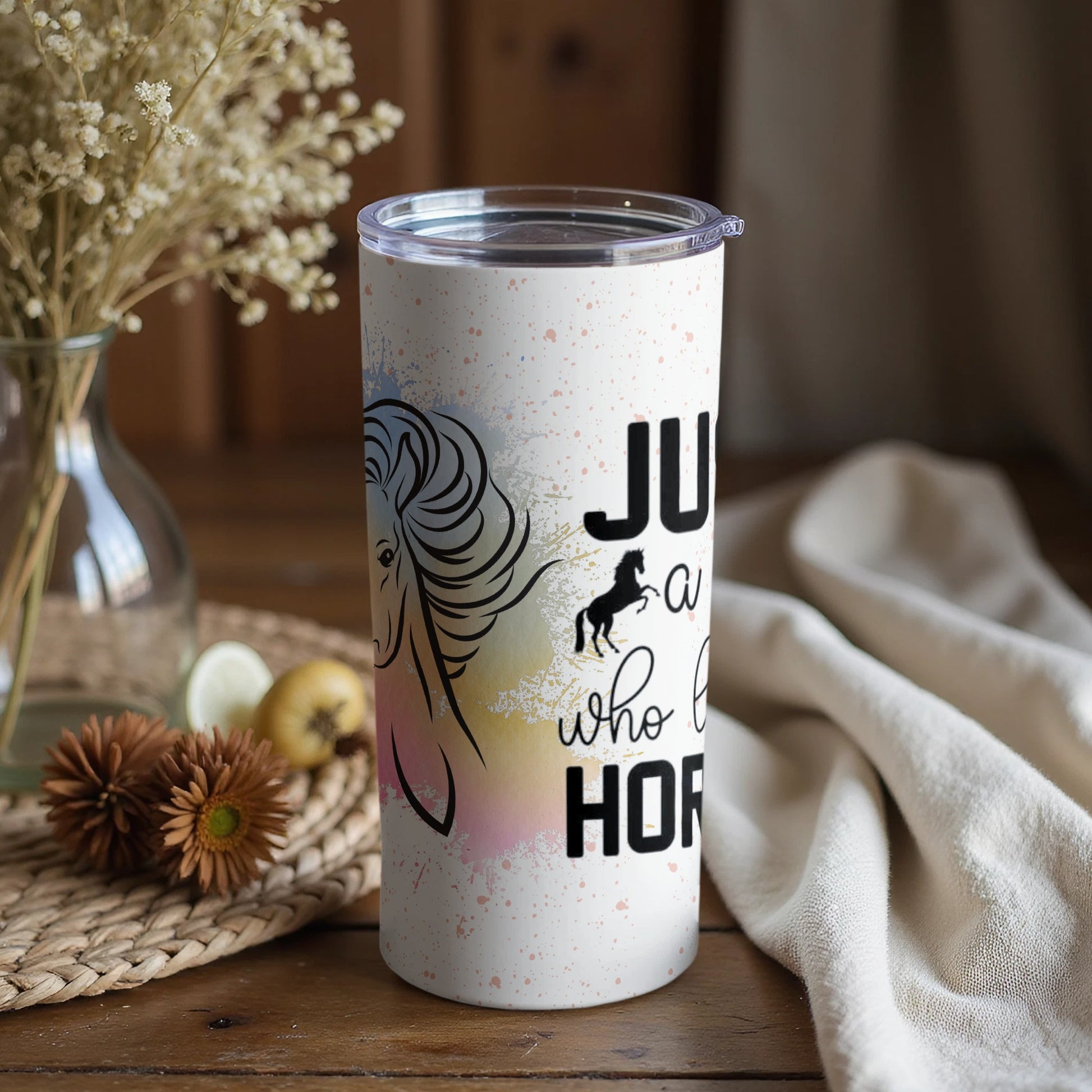 Just A Girl Who Loves Horses Travel Mug