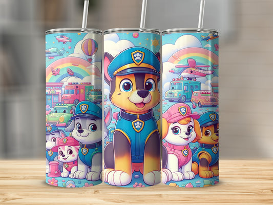 Colorful Paw Patrol Cartoon Character Tumbler Product