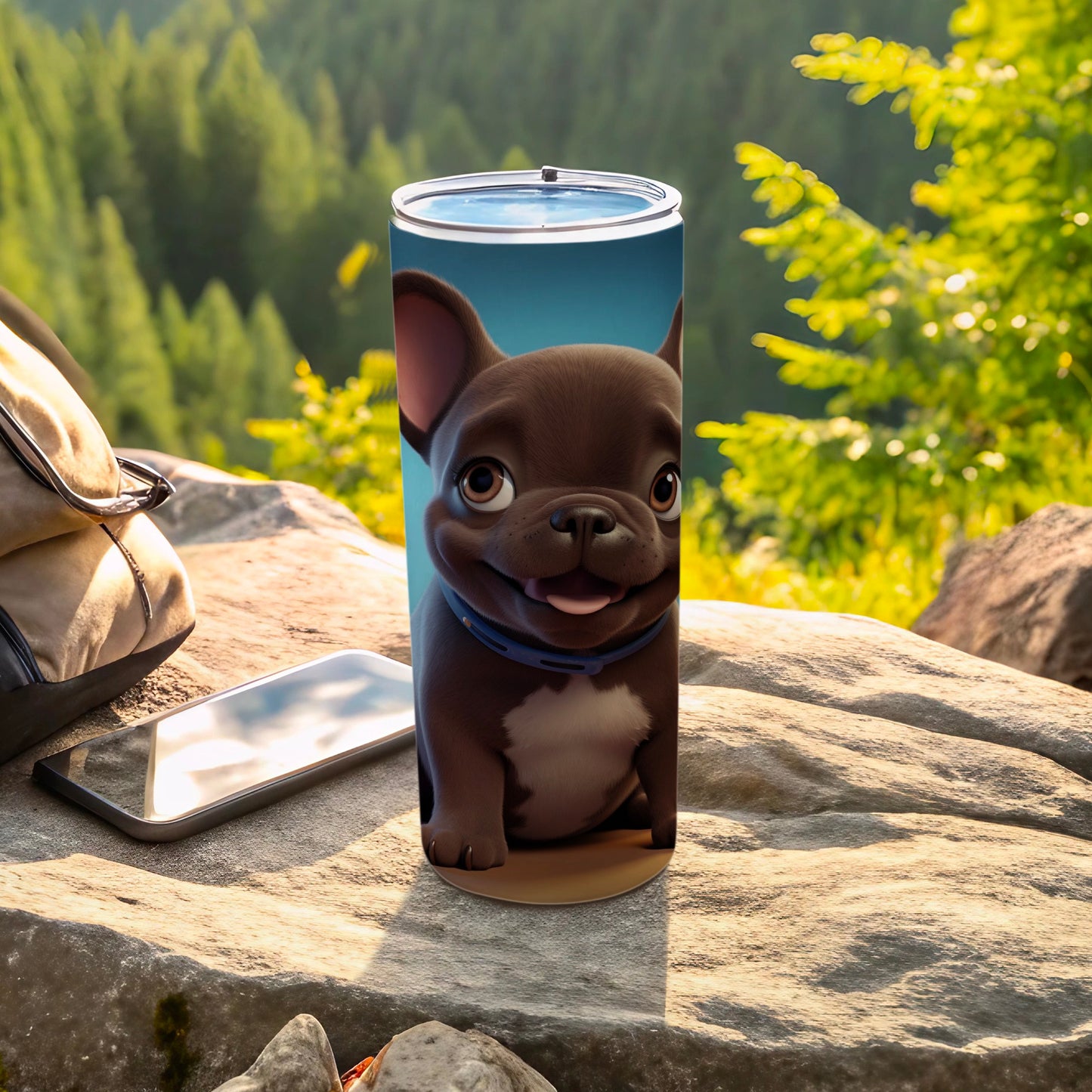 Adorable French Bulldog Tumbler for Outdoor Enthusiasts