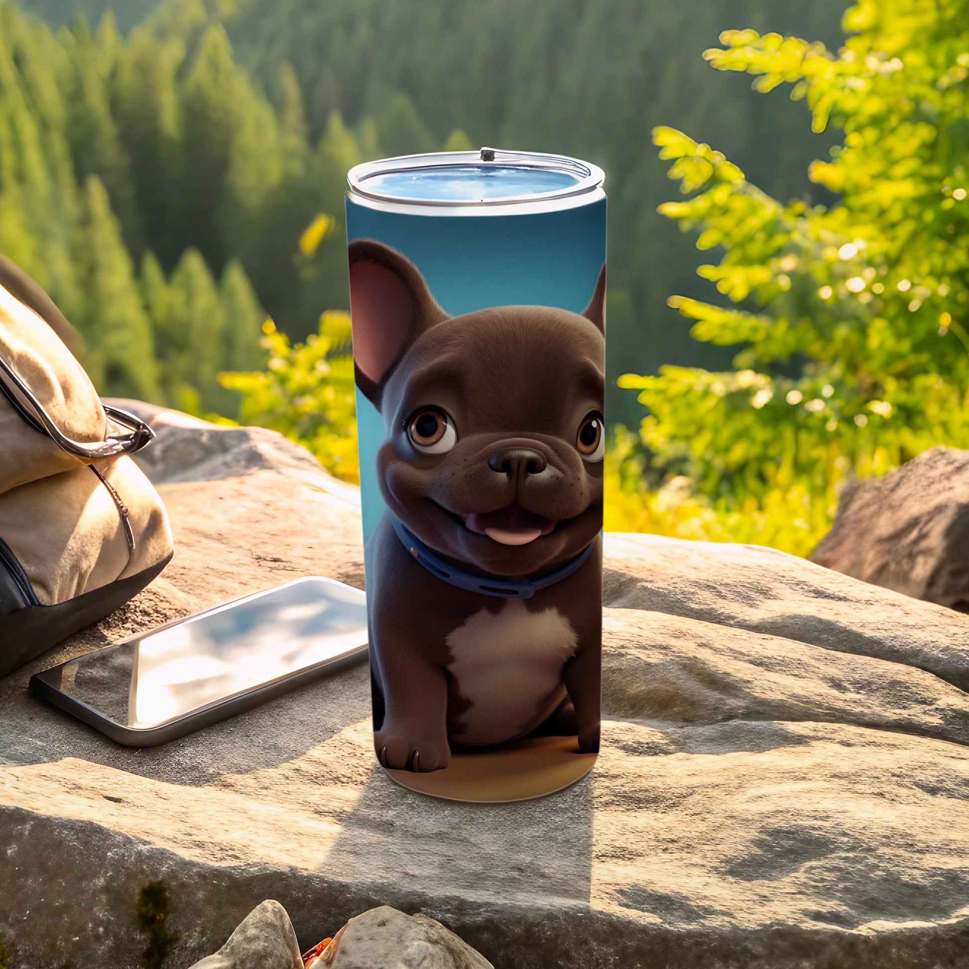 Adorable French Bulldog Tumbler for Outdoor Enthusiasts