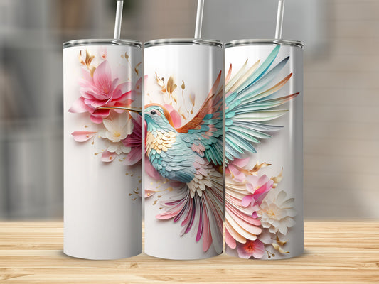 Layered Hummingbird Flower Artwork Design Tumbler product type
Hummingbird
Floral tumbler
Layered design
3D effect art
Colorful bird
Pink flowers
Botanical print
Nature inspired
Elegant drinkware
Tumbler gift
Unique design
Quilling style
Bird artwork
Aesthetic cup
White background
Gold accents
Intricate pattern
Trendy tumbler
Personal accessory
Spring blossom