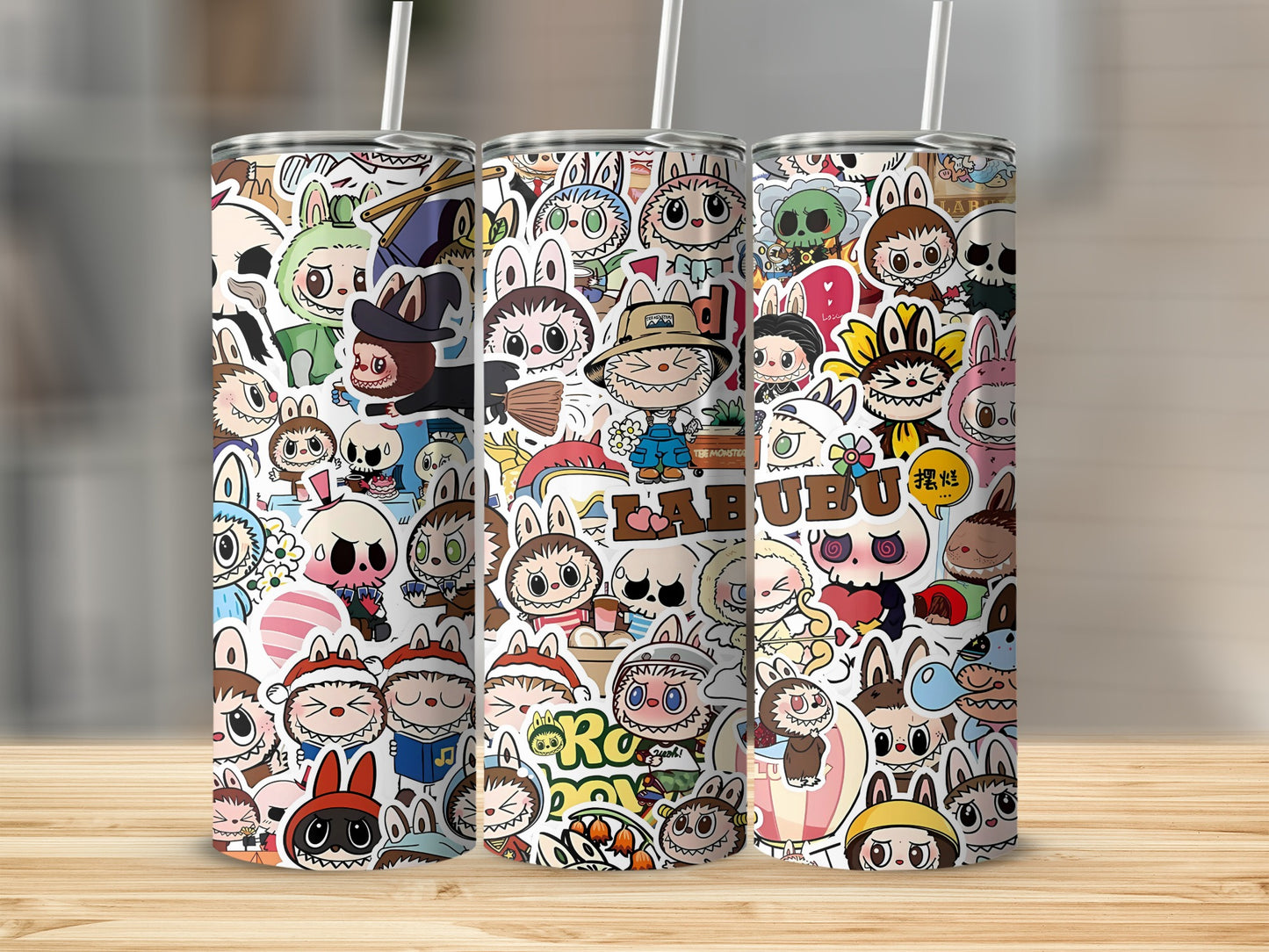 Colorful Cartoon Character Printed Tumbler Drinking Cup