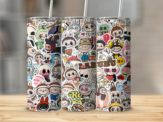 Colorful Cartoon Character Printed Tumbler Drinking Cup