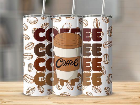 Coffee Can Design with Coffee Beans Pattern Product