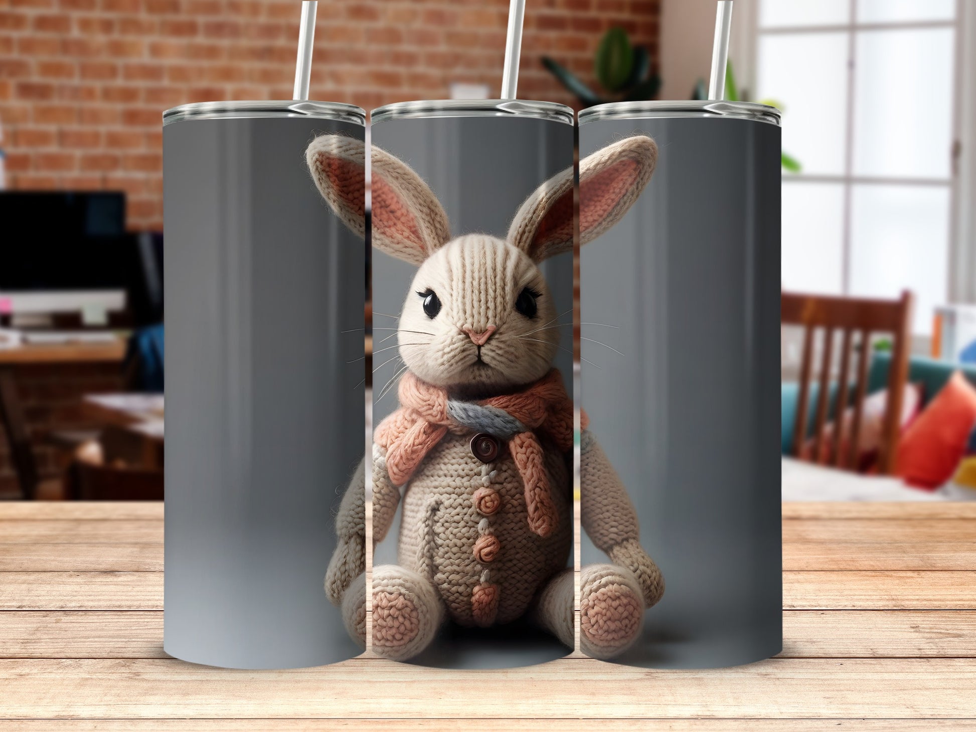 Adorable Bunny Character Scarf Artwork product type
