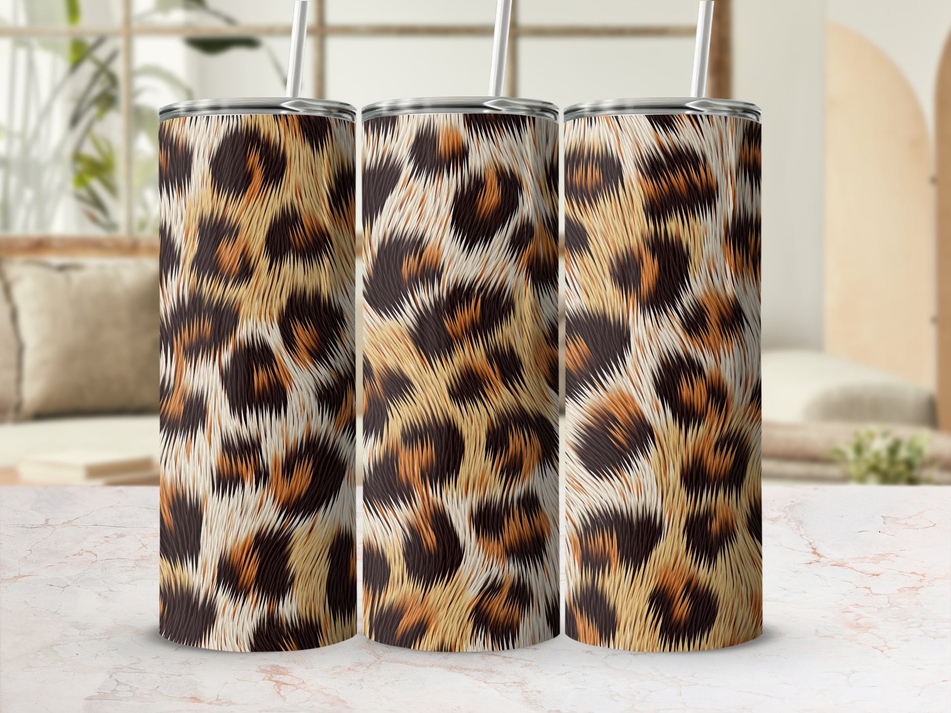 Stylish Leopard Print Tumblers For Everyday Use