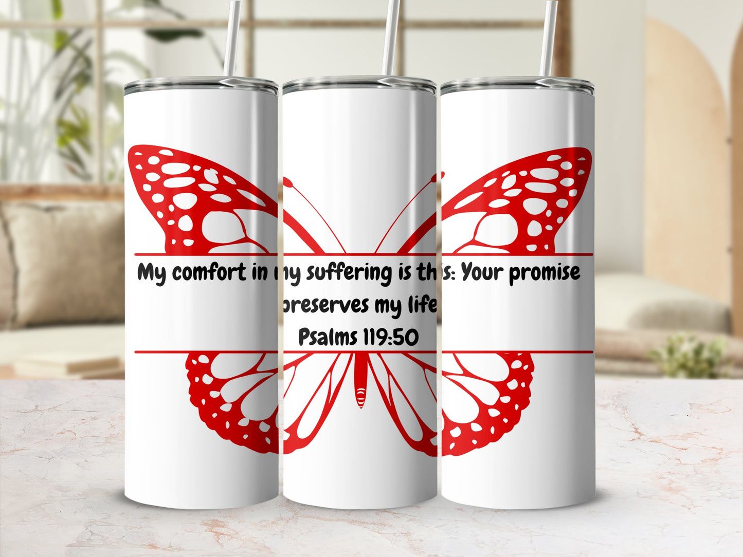 My comfort in my suffering Psalms 119:50 tumbler product
