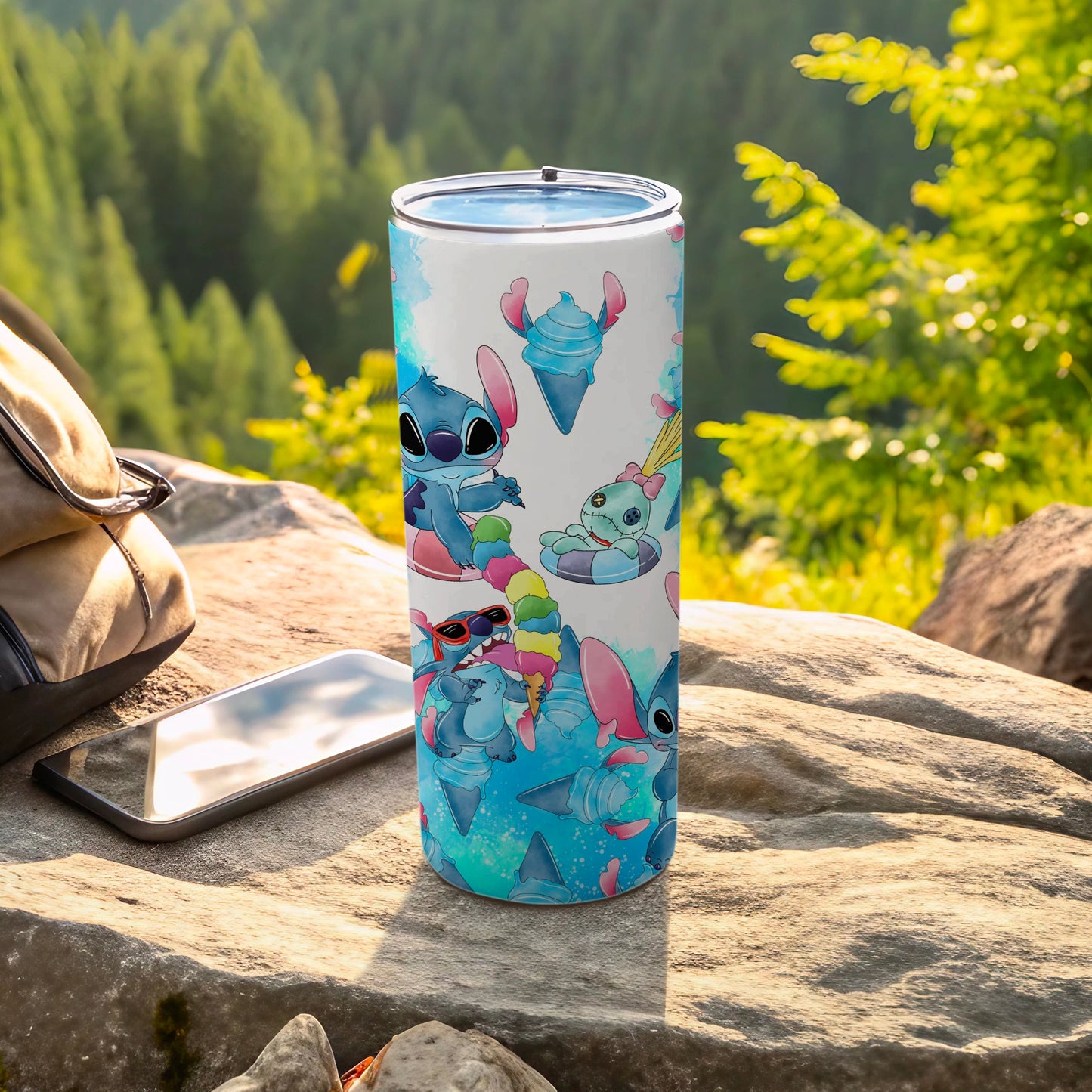 Cute Cartoon Characters Design Stainless Tumbler