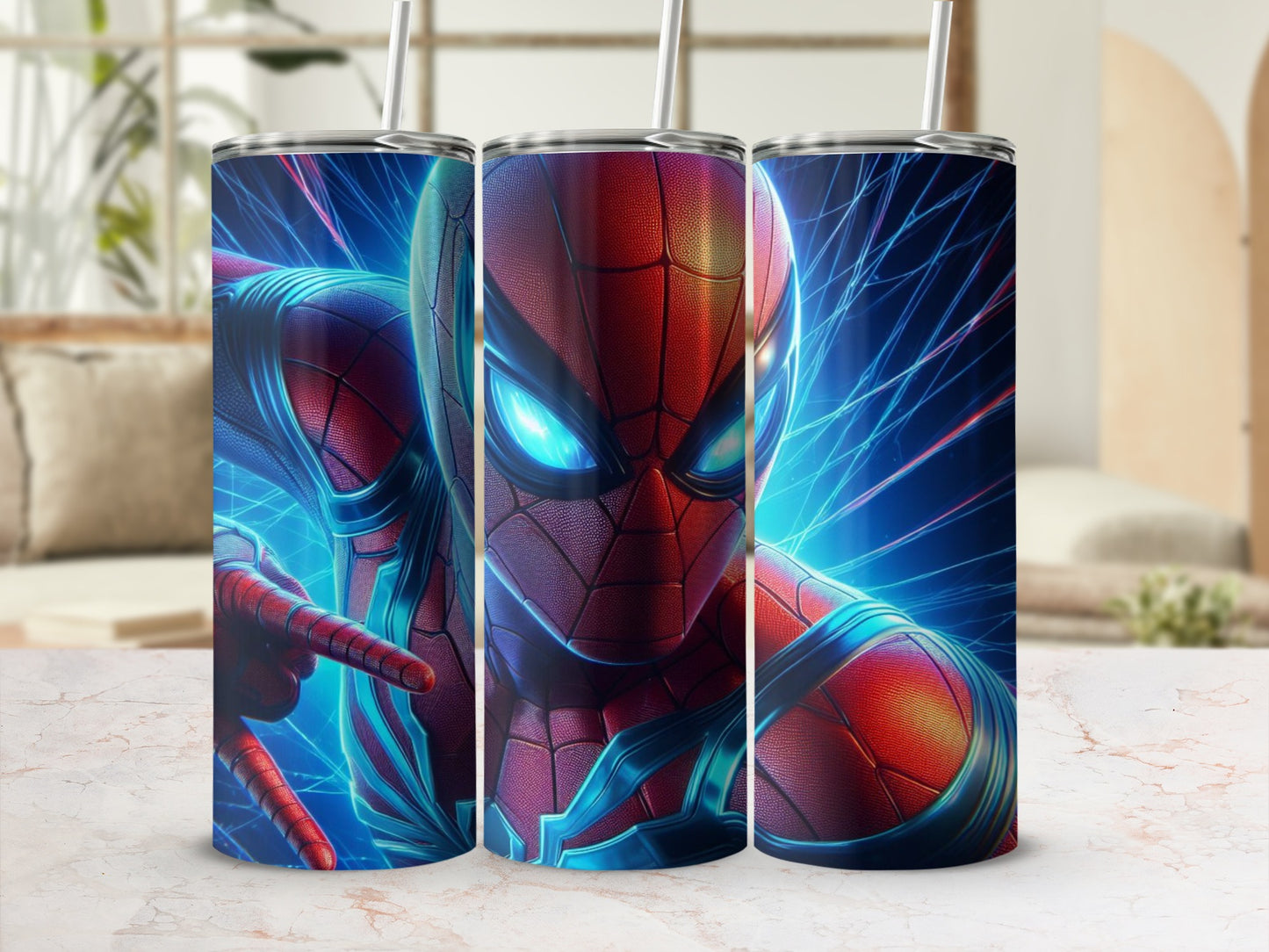 Vibrant Spider Superhero Insulated Stainless Steel Tumbler