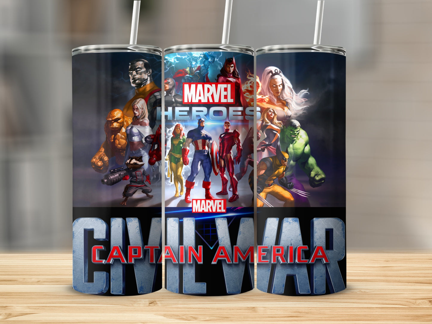 Marvel Heroes Civil War Captain America Character Tumbler product type
