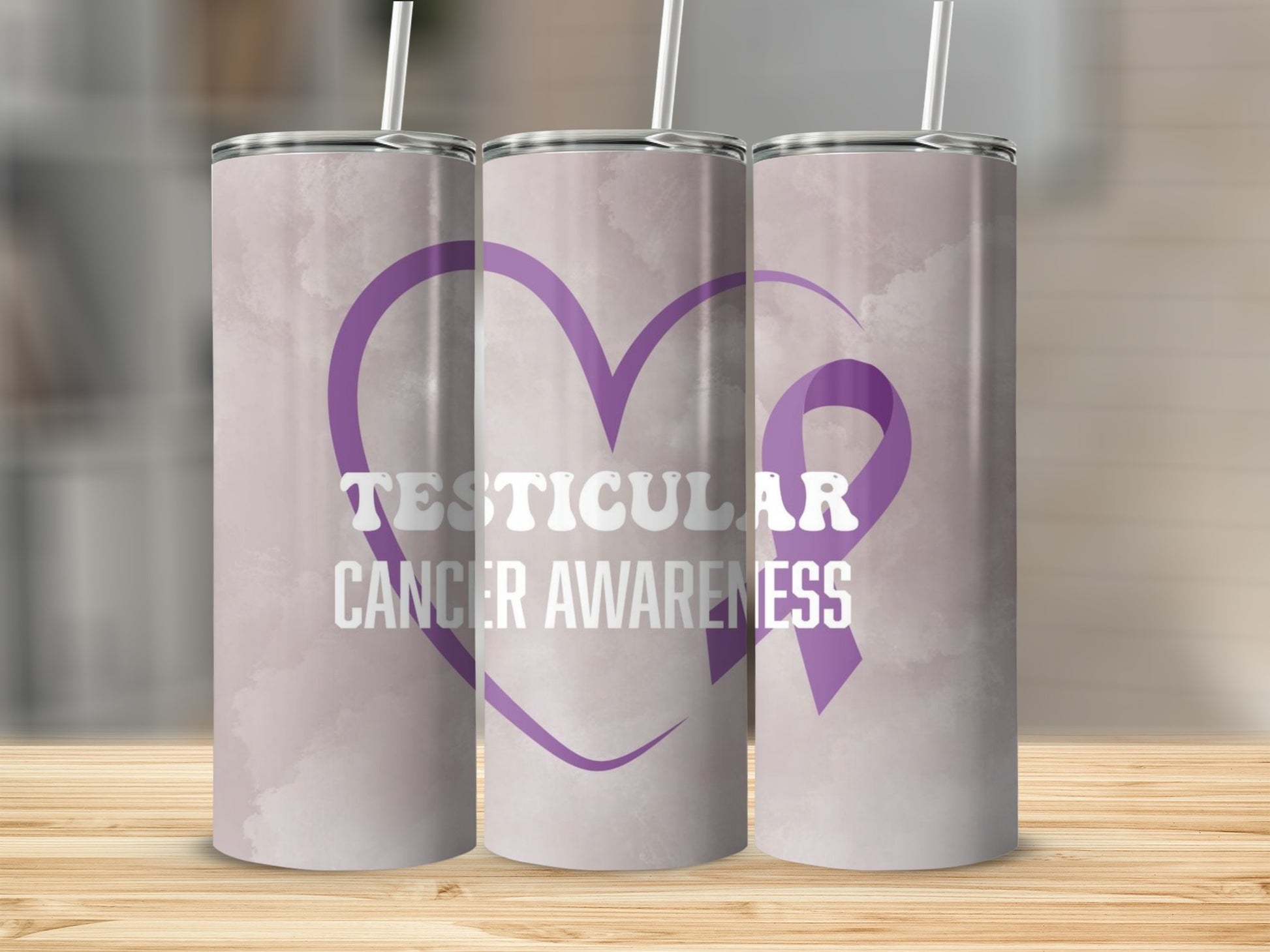 Testicular Cancer Awareness Design Tumblers