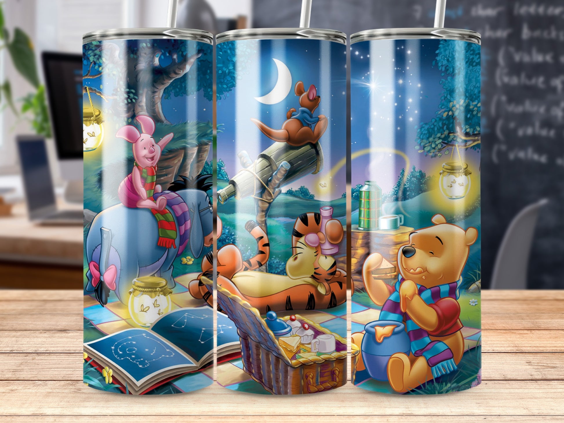 Whimsical Nighttime Scene Insulated Tumbler