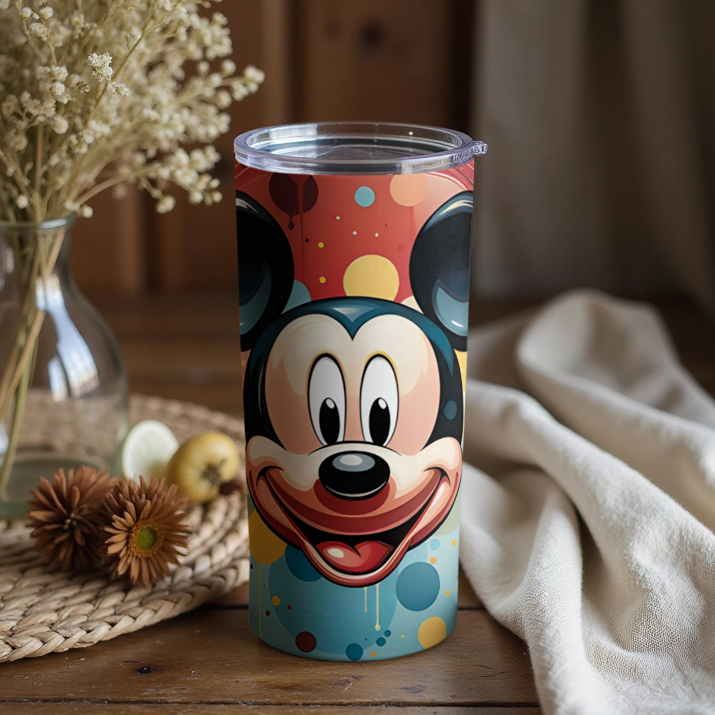 Colorful Cartoon-Themed Insulated Drinkware Tumbler