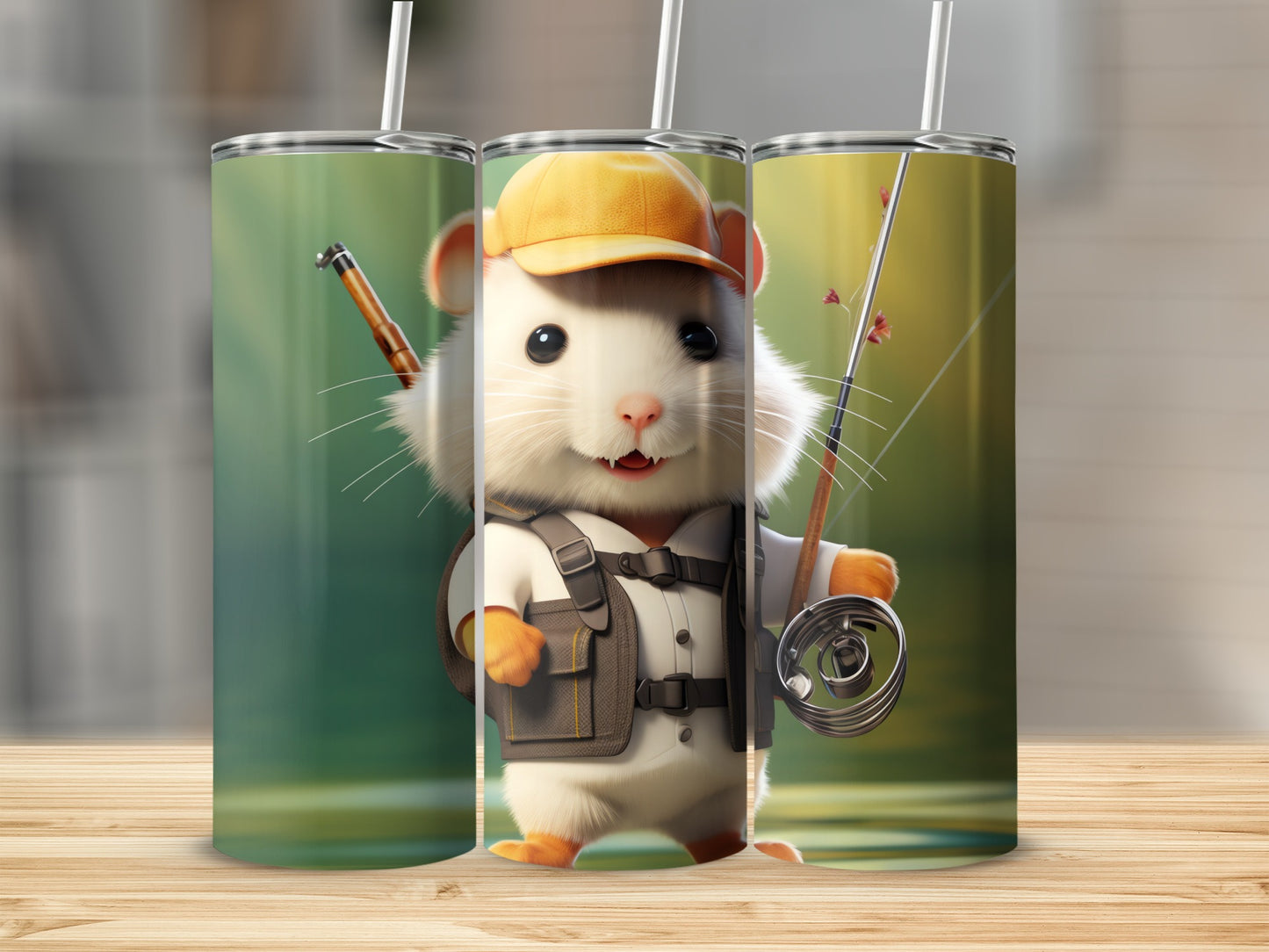 Cute Hamster Fisherman Outdoor Adventure product type
Hamster, Fishing, Fisherman, Cute, Cartoon, Animal, Pet, Rod, Reel, Hat, Vest, Outdoor, Adventure, Wildlife, Nature, Funny, Character, Angler, Rod fishing, Happy