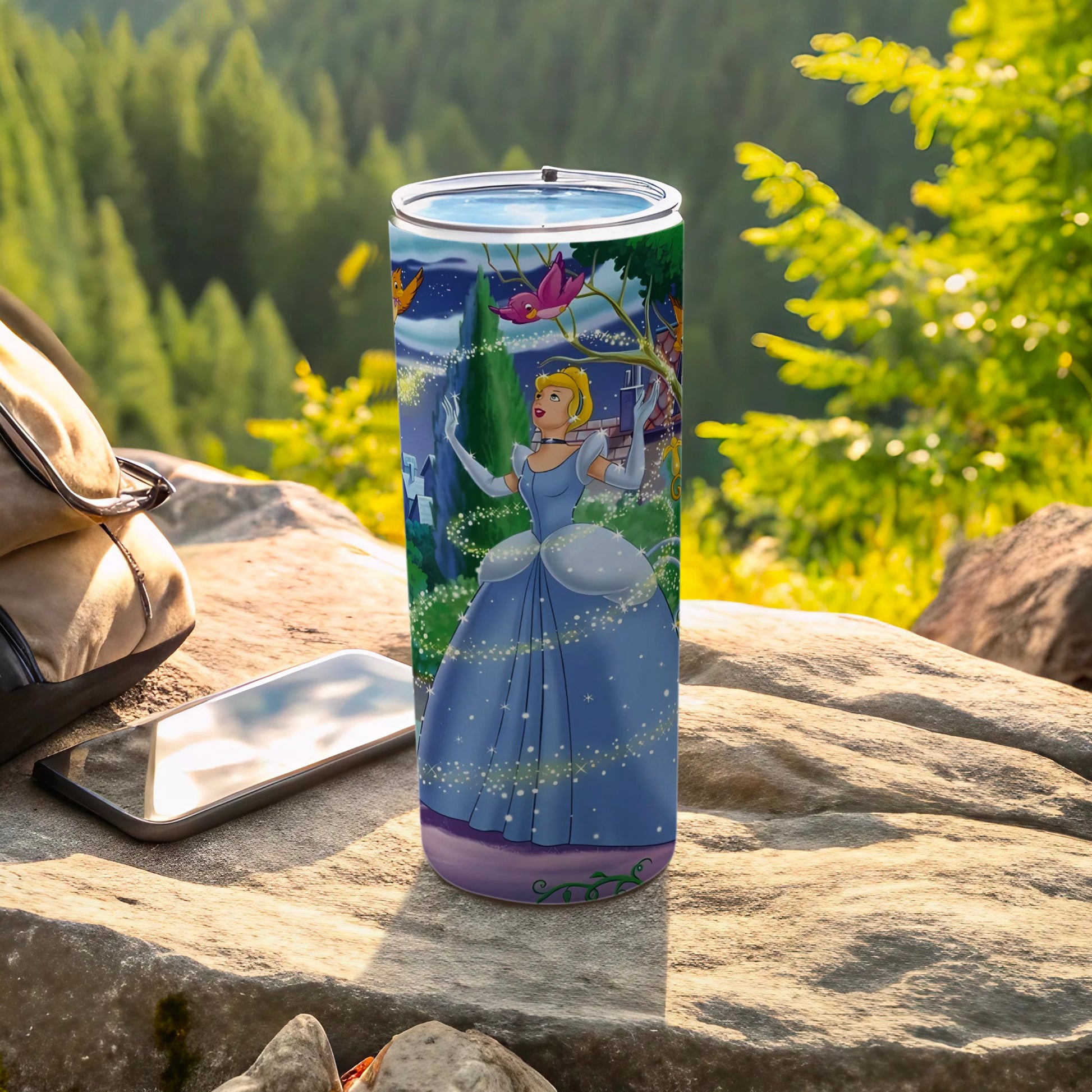 Fairy Tale Princess Themed Travel Tumbler For Outdoors