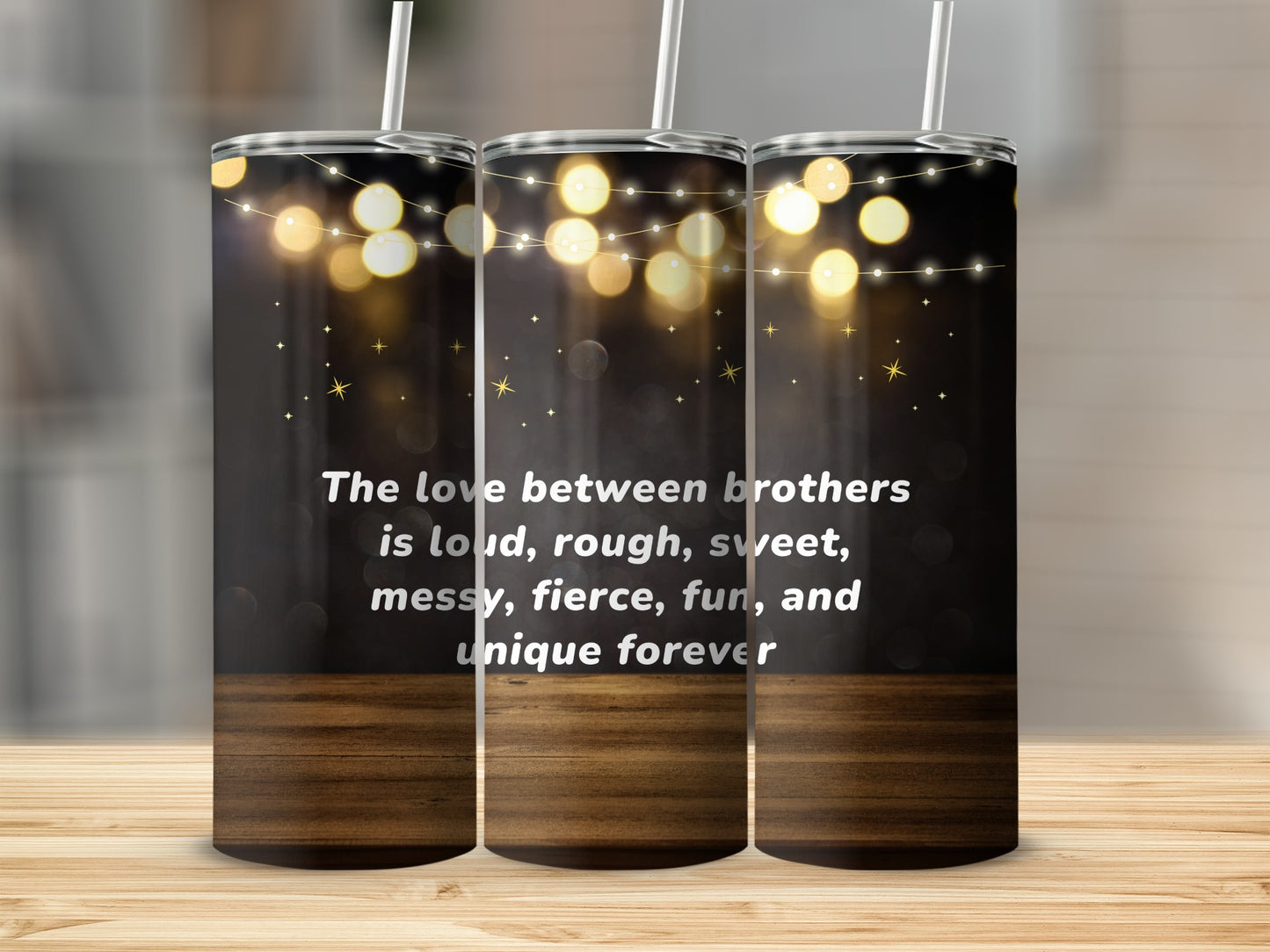 The Love Between Brothers Forever Quote Design Tumbler