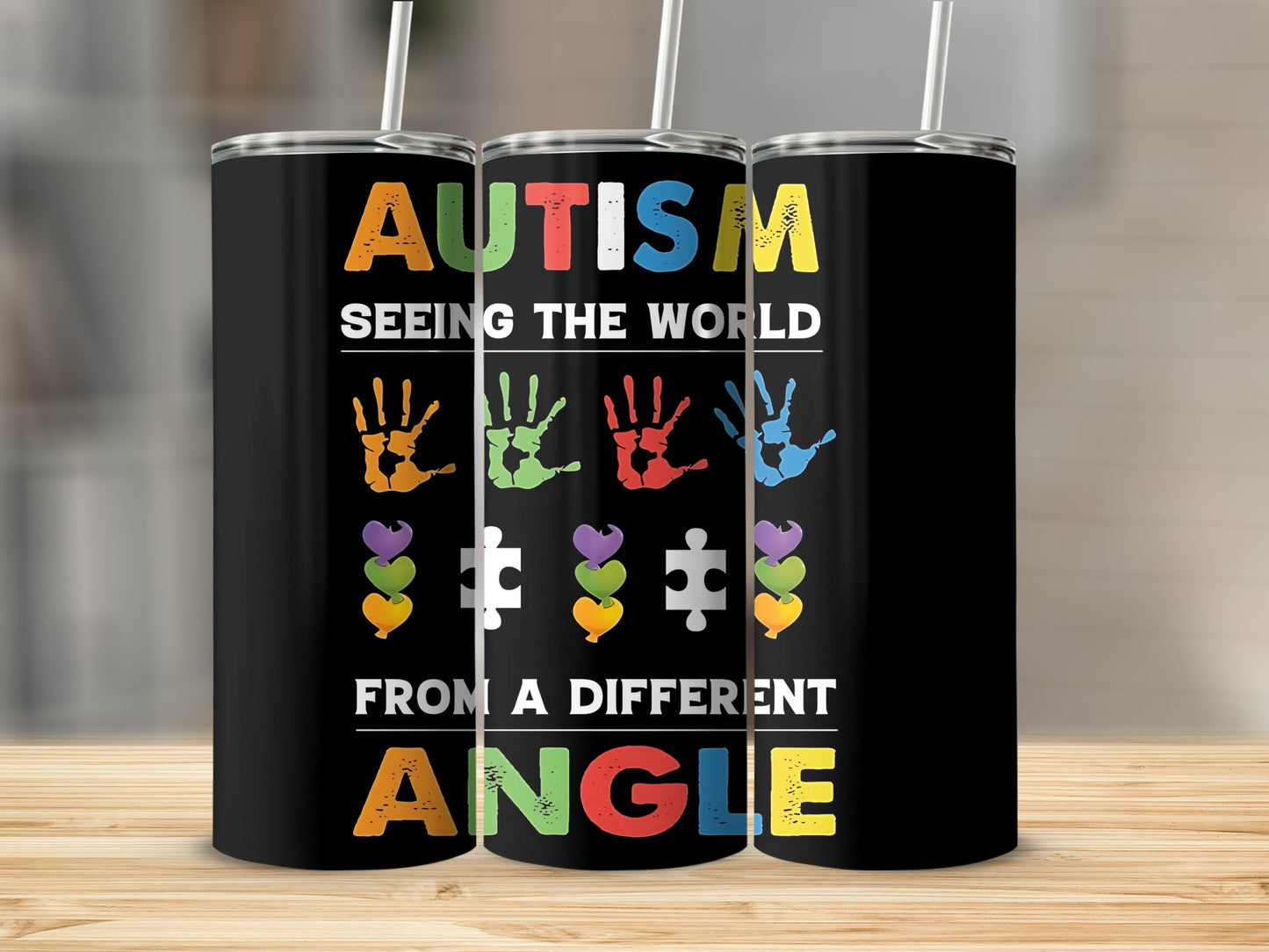 Autism Seeing The World From a Different Angle Tumbler