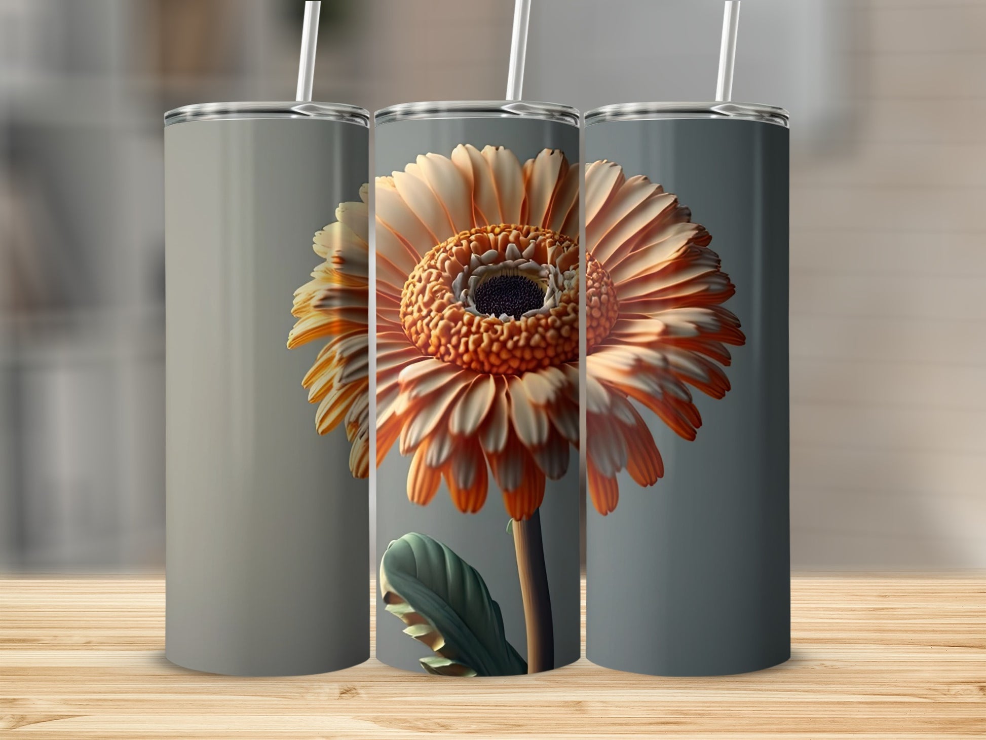 Stunning Floral Design on Stylish Tumbler Product