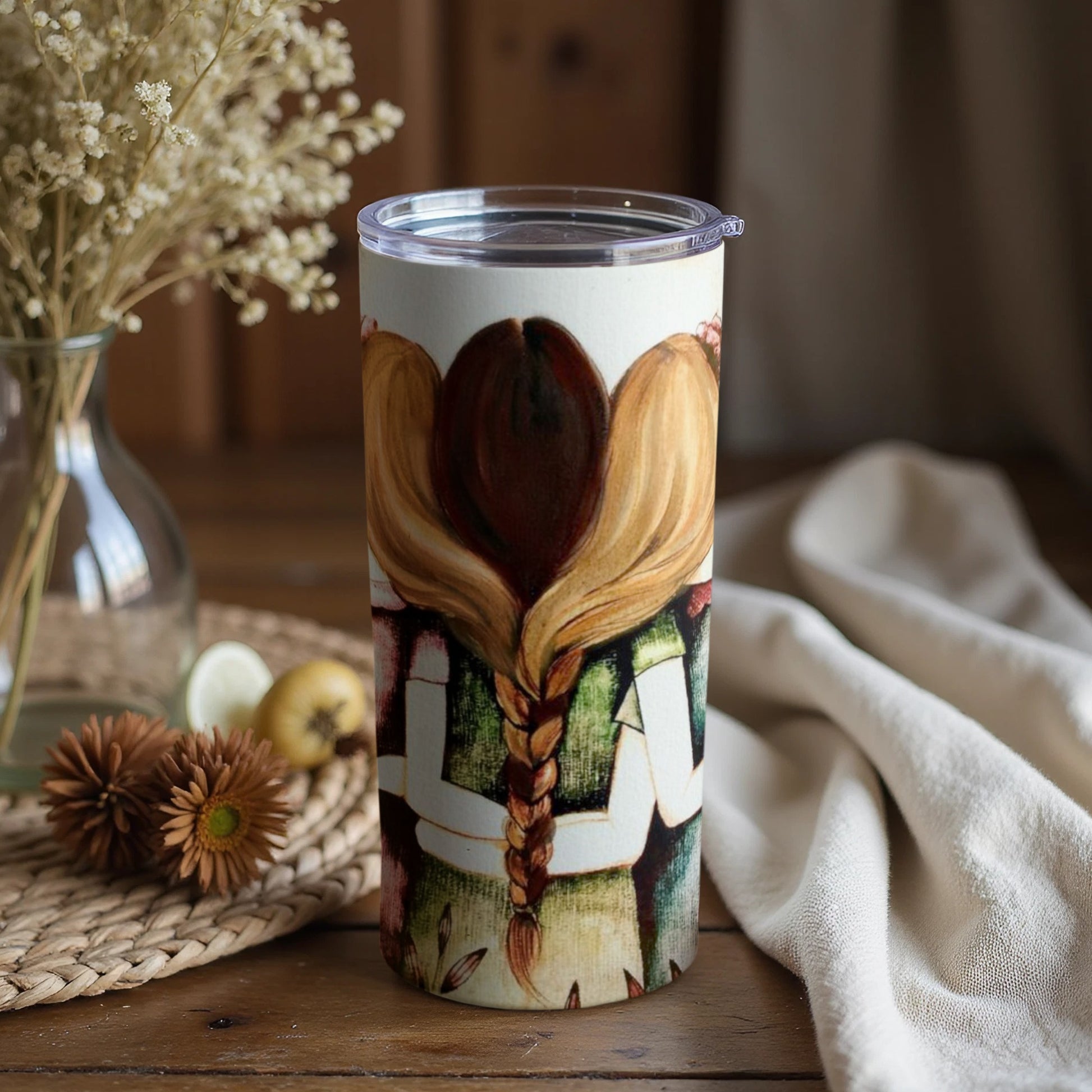 Friends Embrace Illustration Tumbler