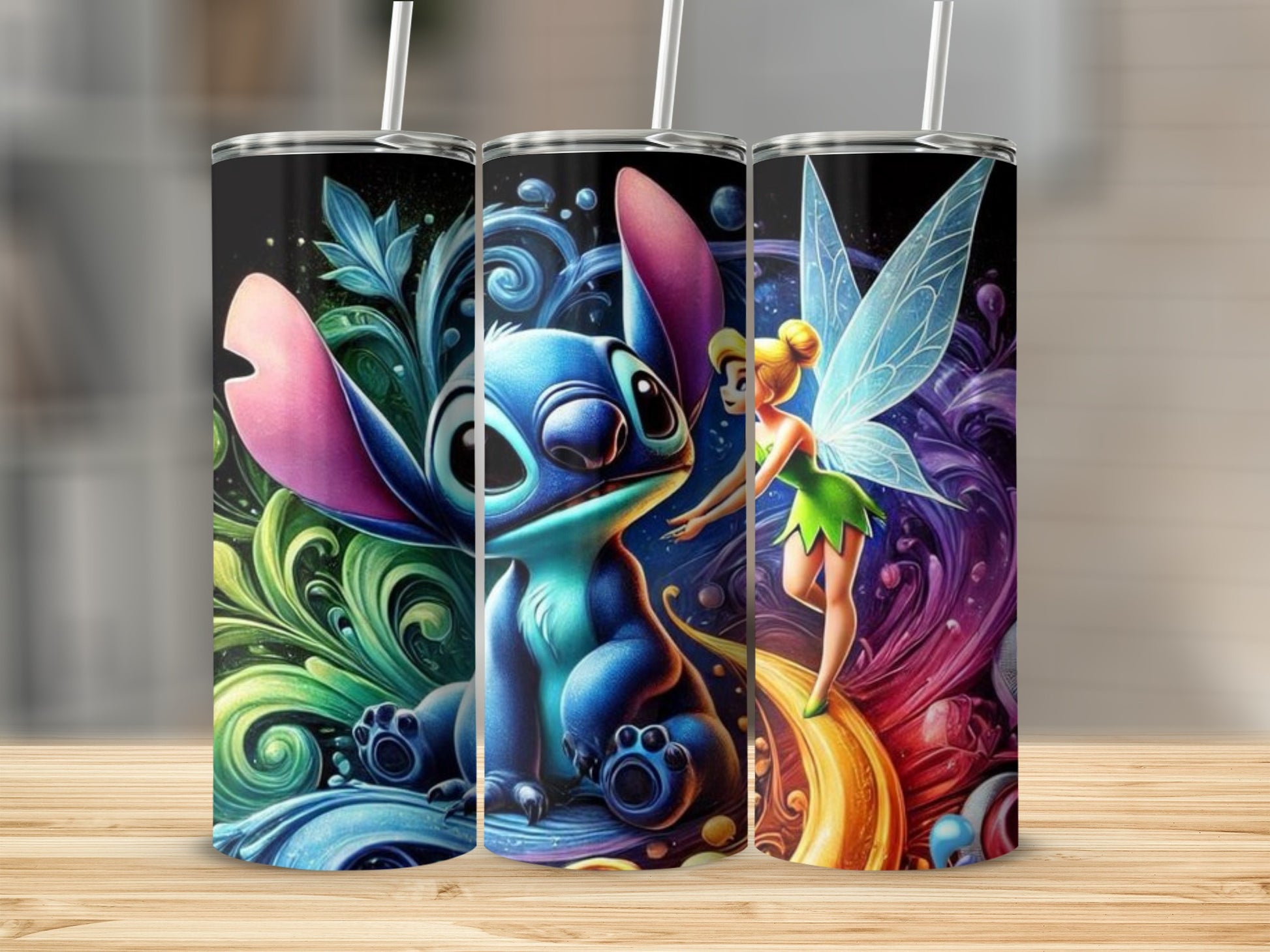 Colorful Animated Characters Design Tumbler Cup