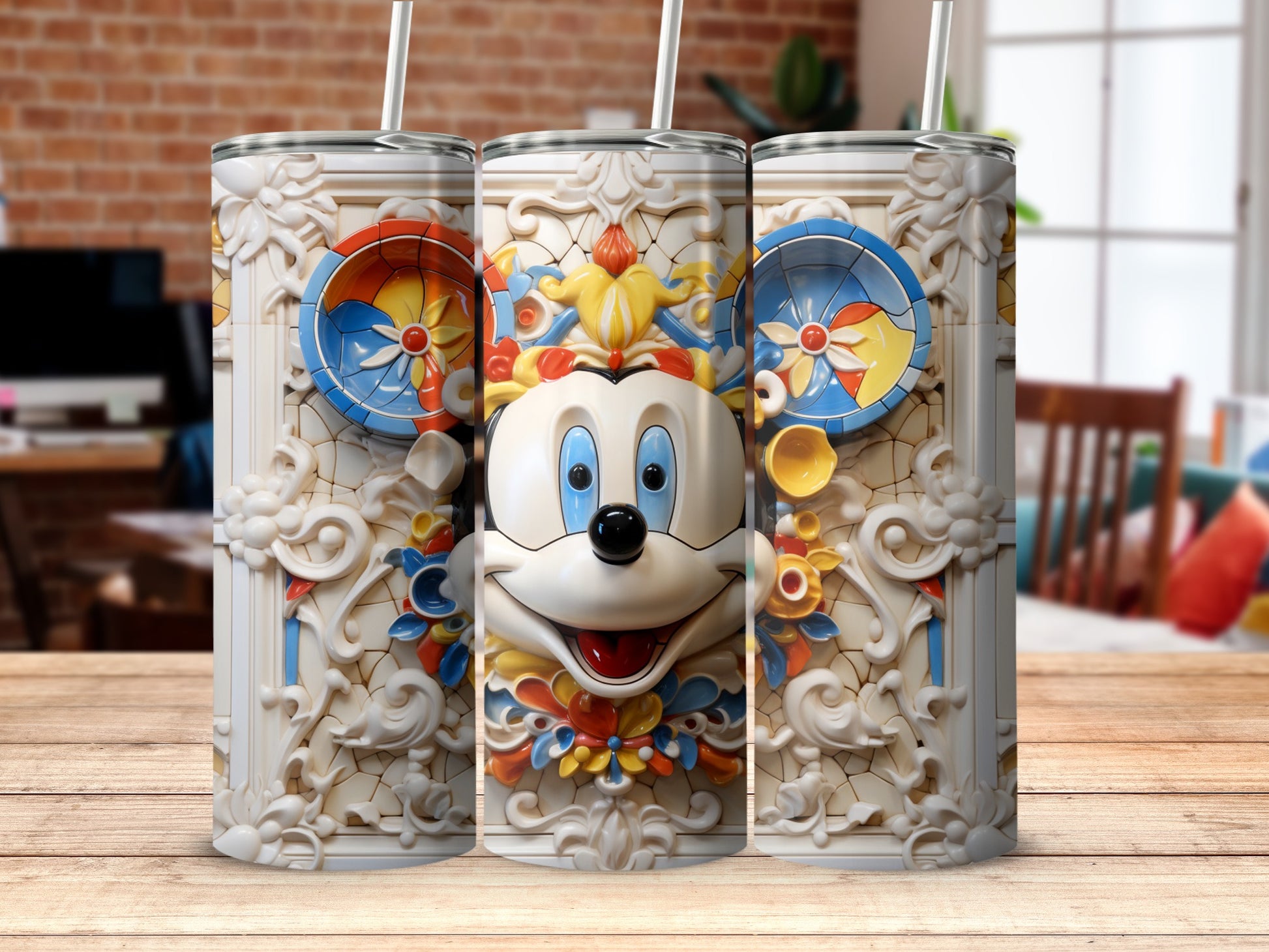 Colorful Cartoon Character Decorative Drinkware