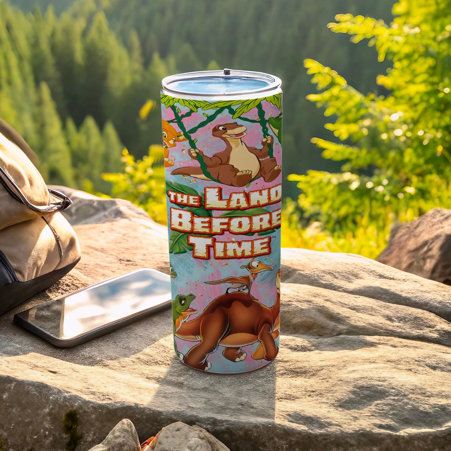 The Land Before Time Image Printed Travel Tumbler