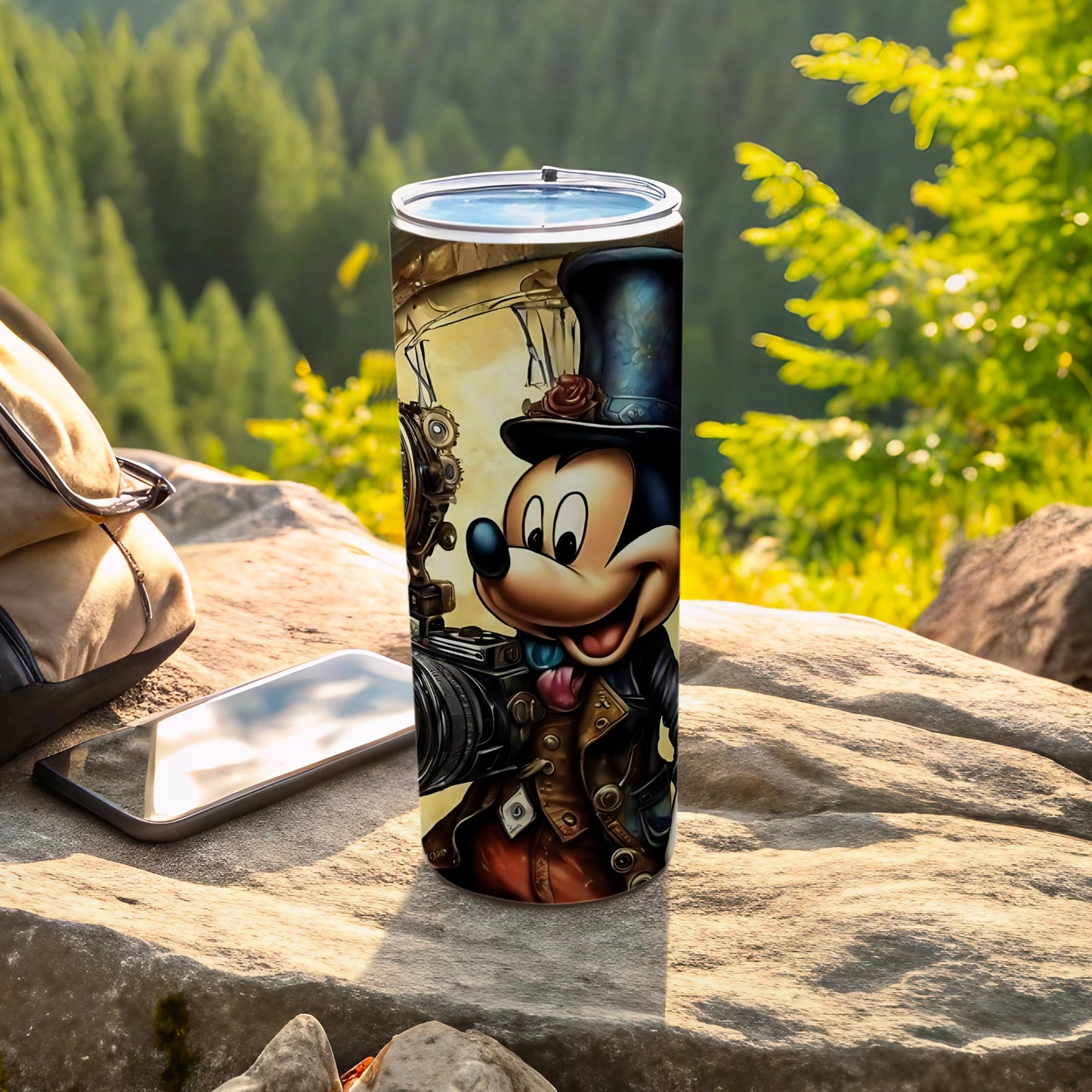 Steampunk Character Insulated Travel Tumbler